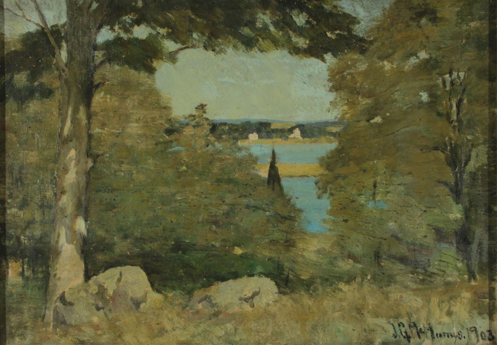 J.G. McManus (American 1882-1958) Landscape O/C (1 of 6)