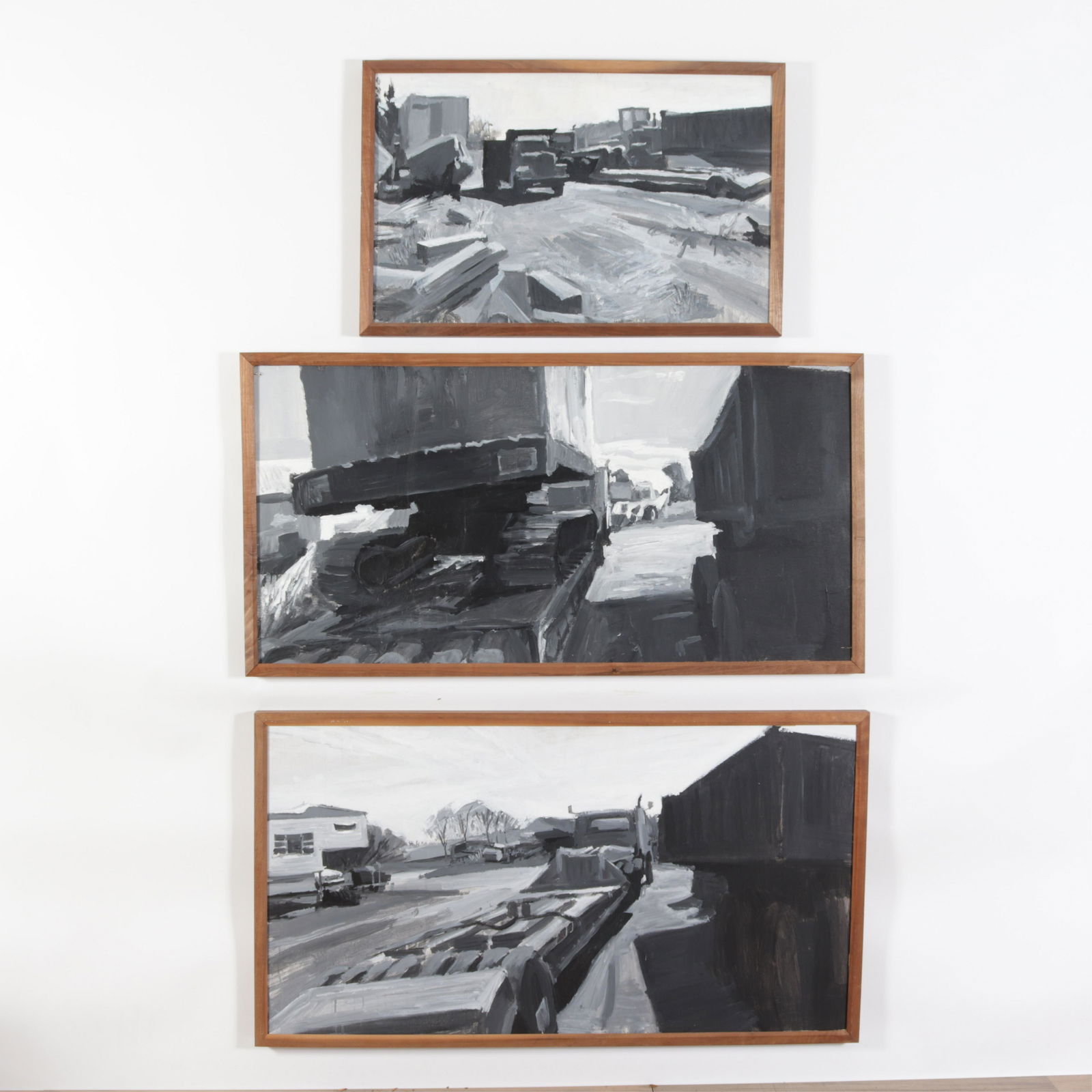 3 Paintings - Aaron Wuerker - Trucks -  O/B (1 of 6)