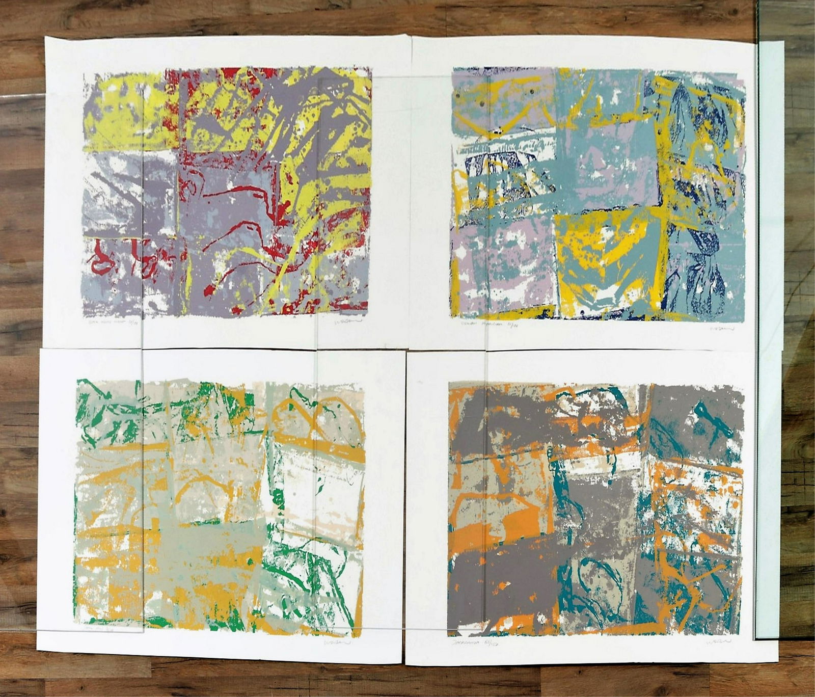 Walter Darby Bannard, Color Silkscreens c 1980s (1 of 7)