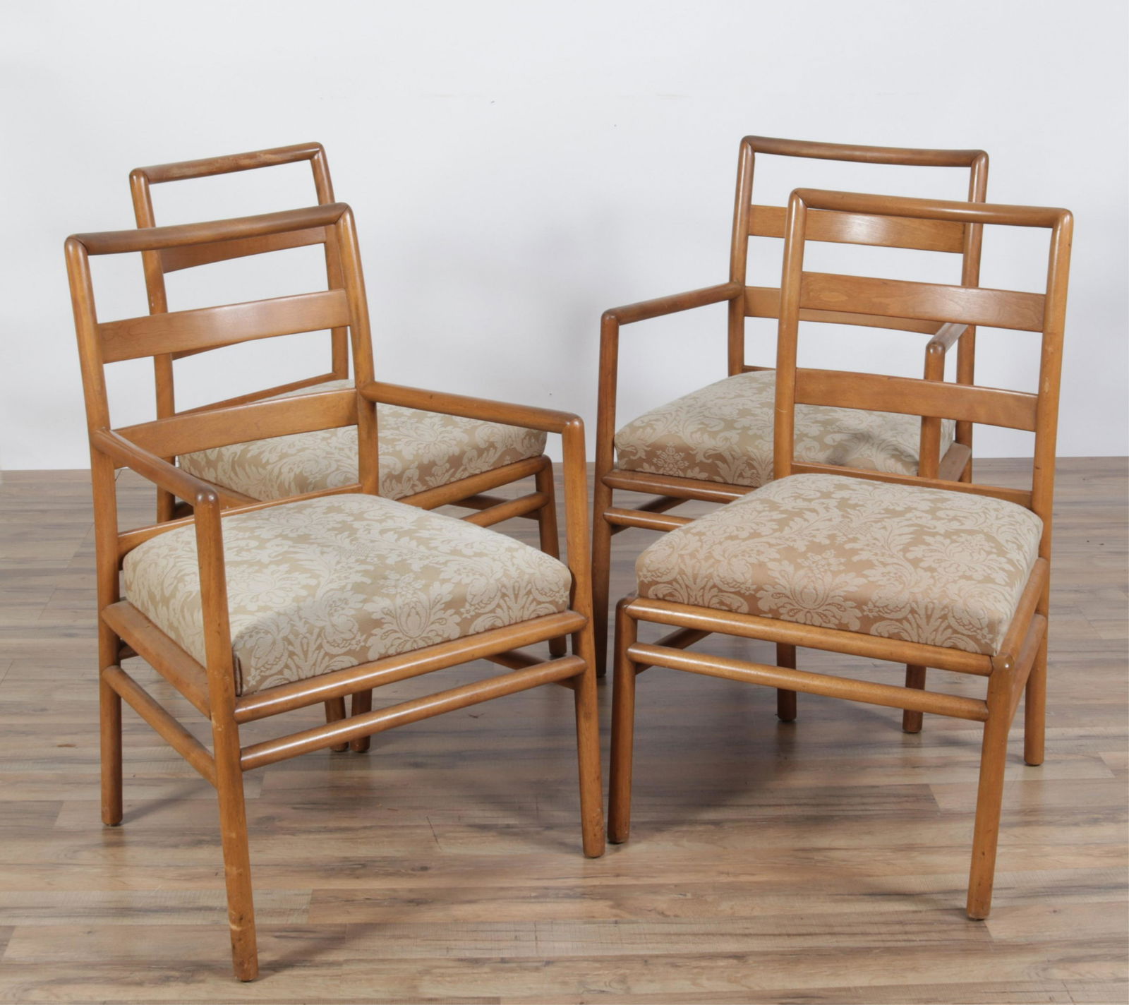 T.H. Robsjohn Gibbings Cherry Chairs, 1950 (1 of 13)