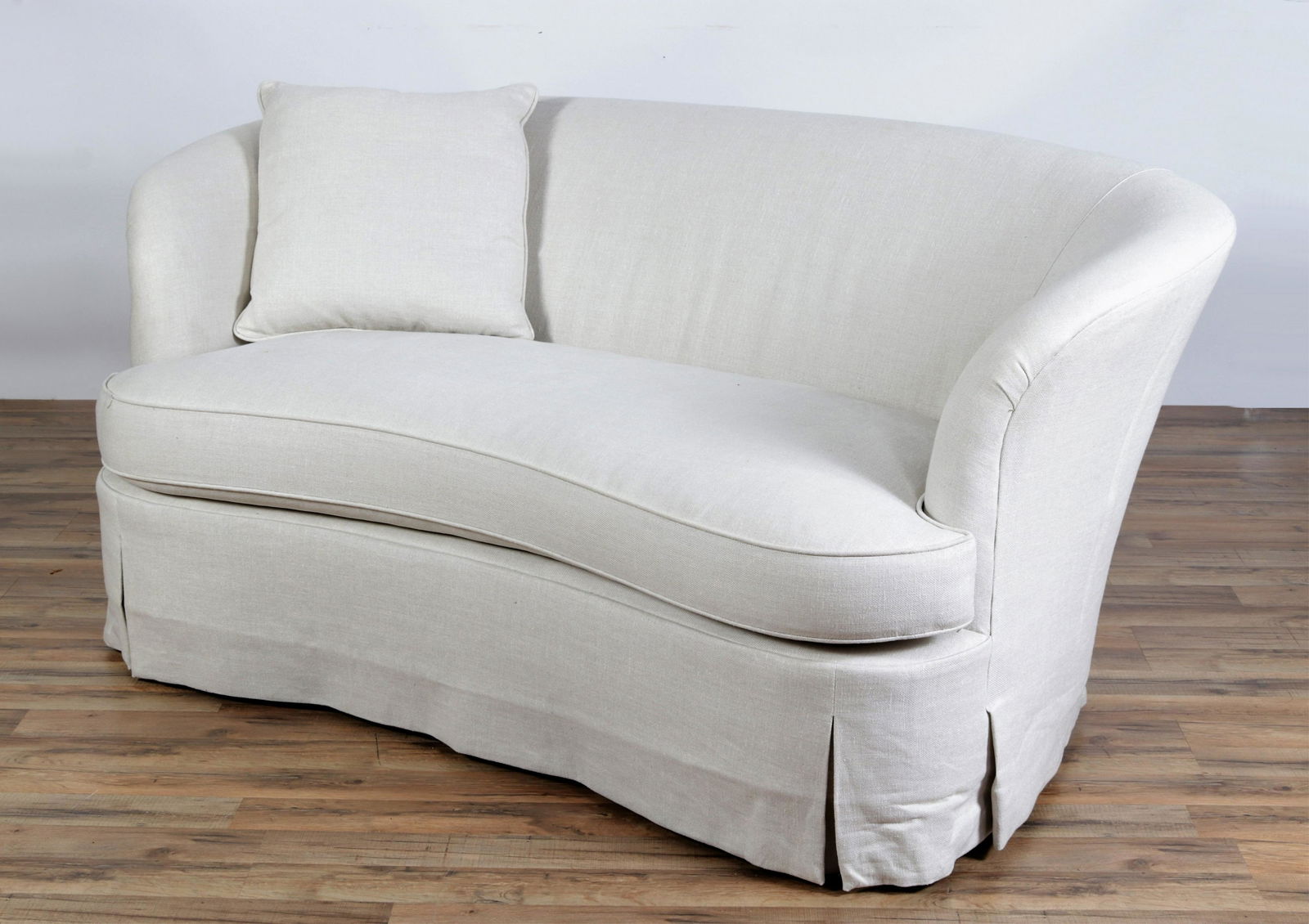 Kidney Shaped Upholstered Sofa by Ambelle N.C. (1 of 8)