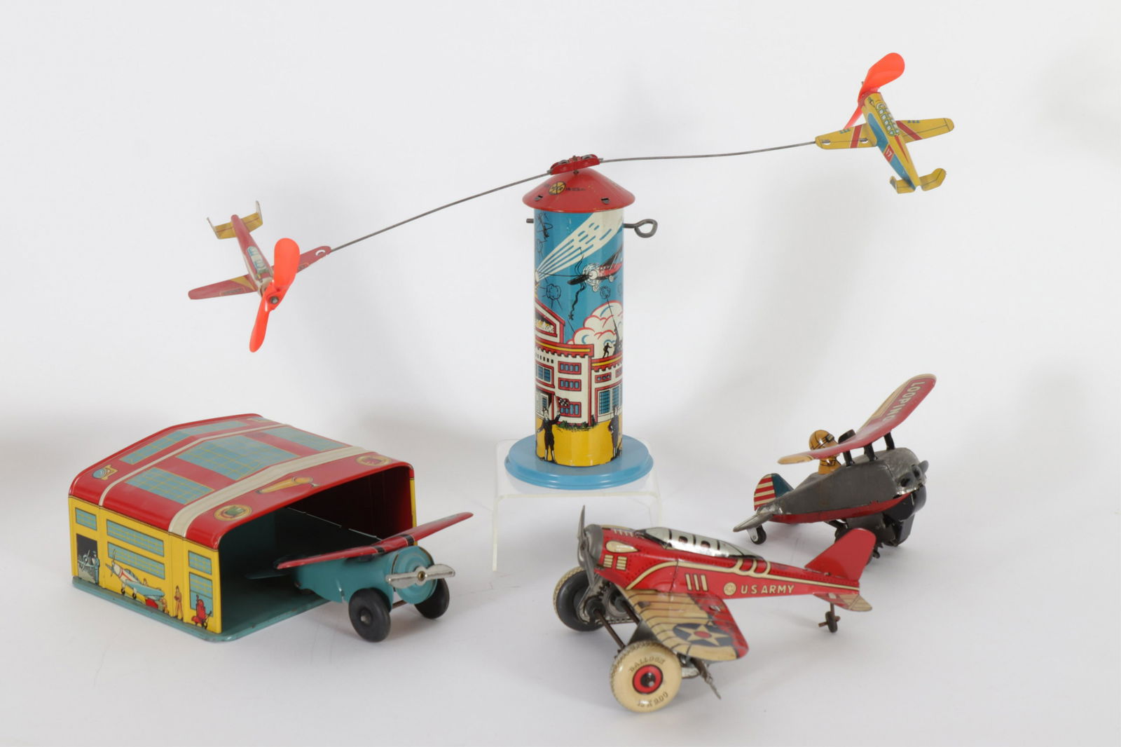 Vintage Marx Airplane Related Tin Litho Toys (1 of 6)