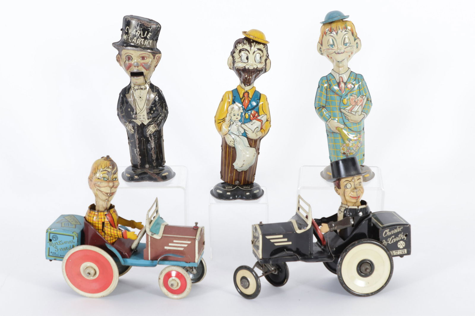 Vintage (1930s) Marx Tin Litho Wind-Up Toys (1 of 6)