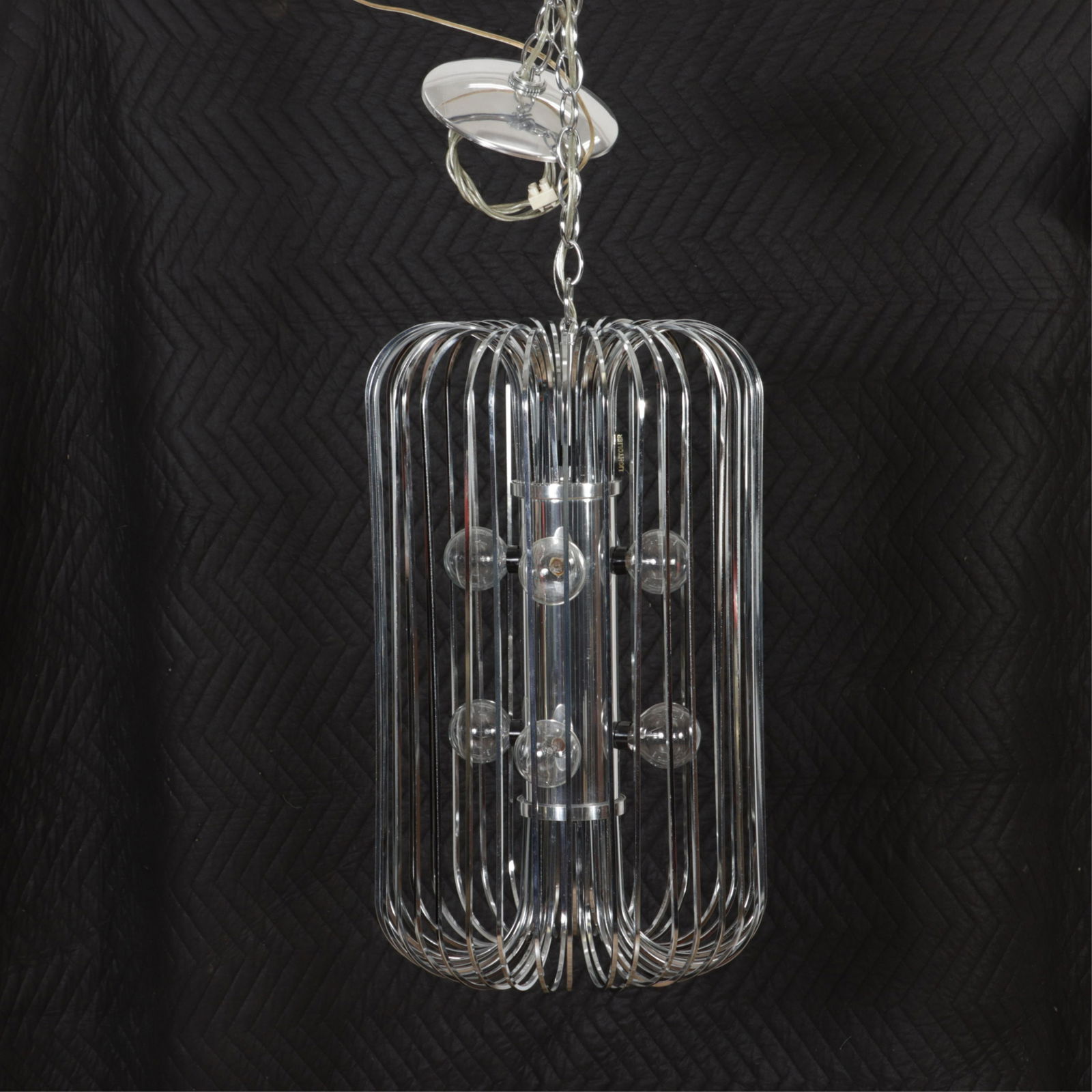 Gaetano Sciolari for Lightolier Chrome Chandelier (1 of 4)