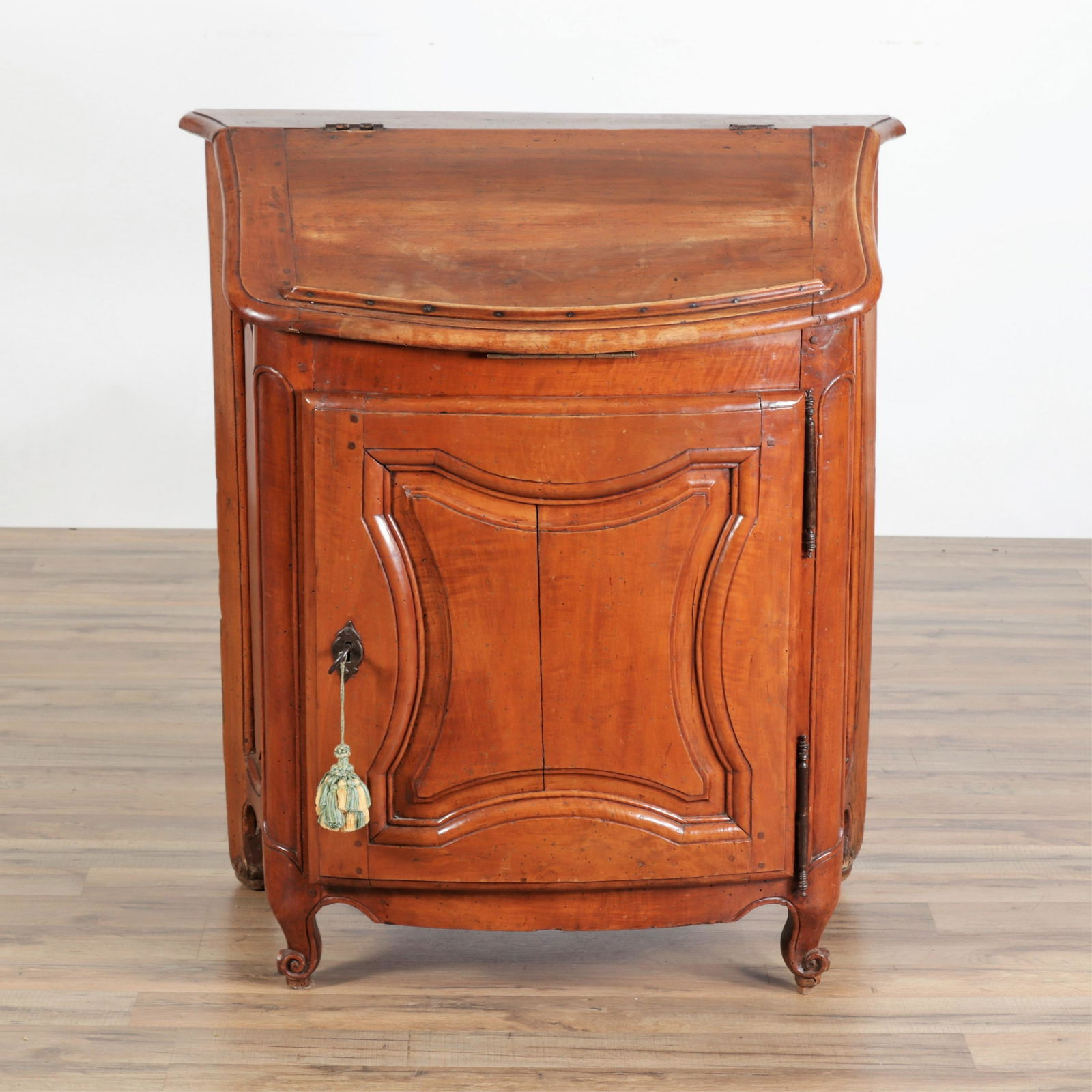 French Provincial Cherry Slant Front Bureau (1 of 9)