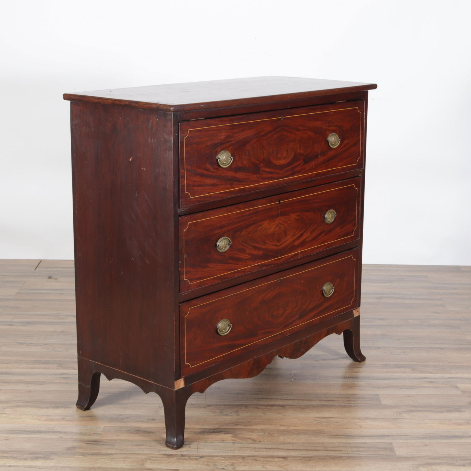 19th C. Federal Mahogany Chest of Drawers (1 of 10)