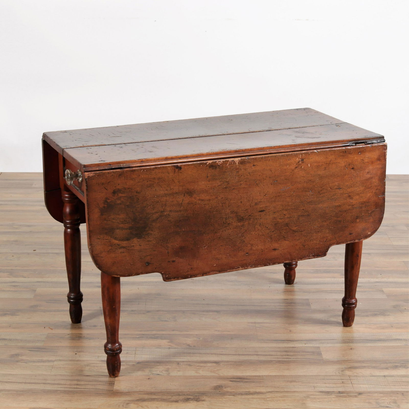 American Cherry Drop-Leaf Table, 19th C. (1 of 8)