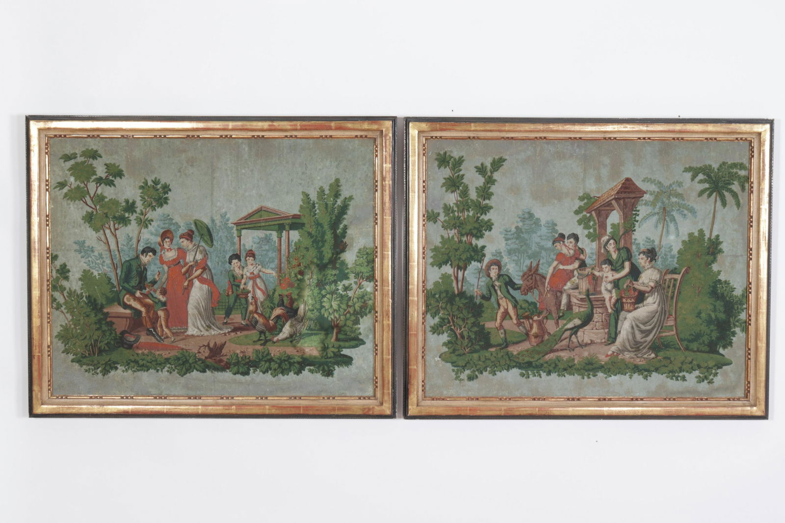 Pair Zubar Style Framed Wallpaper Panels (1 of 8)