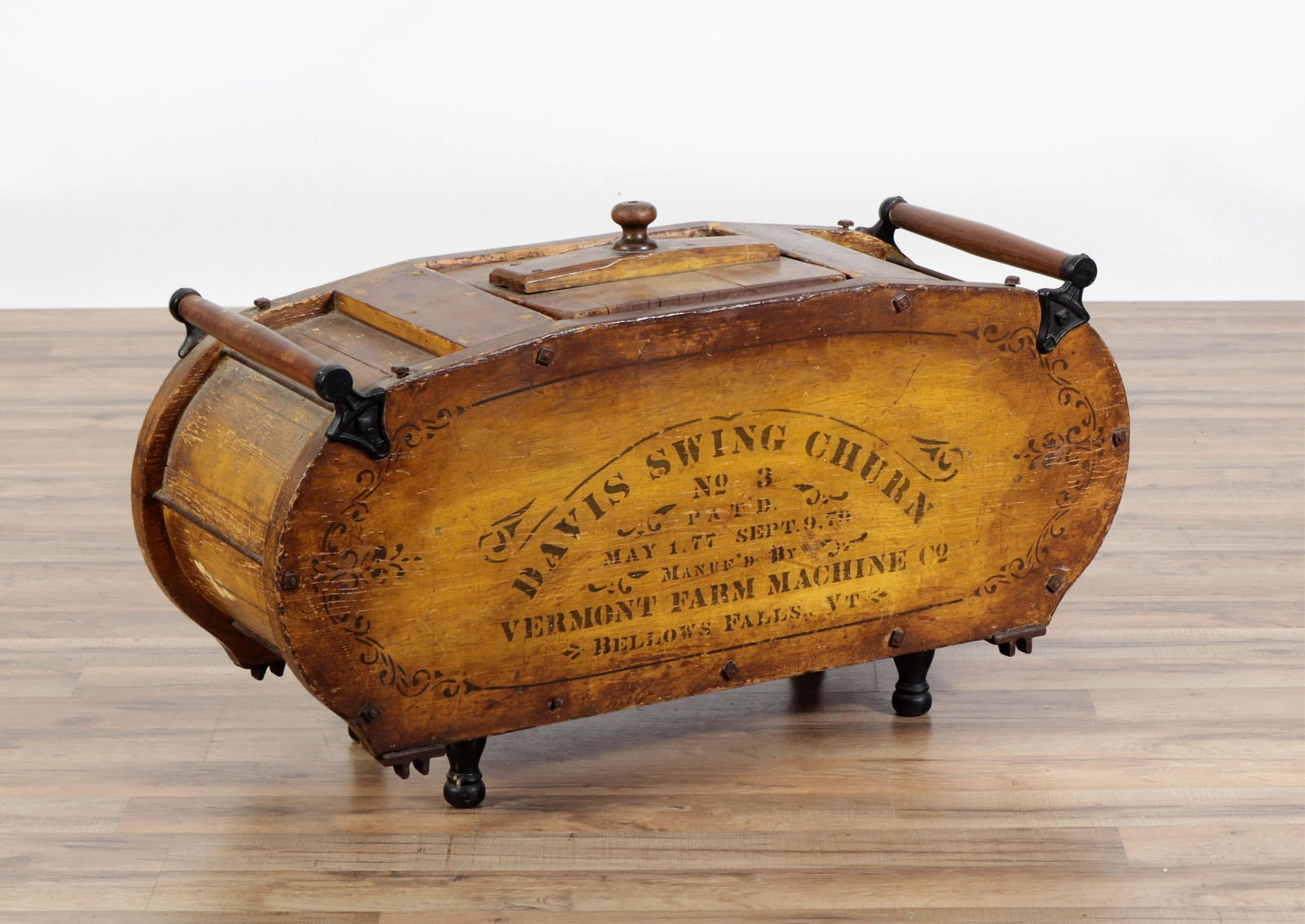 Davis Swing Churn No. 3, Vermont Farm Machine Co. (1 of 5)
