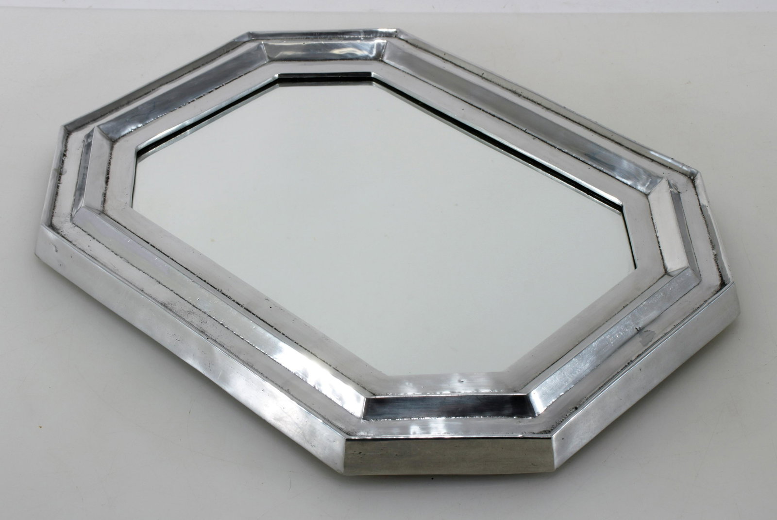 Classical Style Cast Aluminum Mirror: Classical Style Cast Aluminum Mirror 17.75" H x 13.75" W