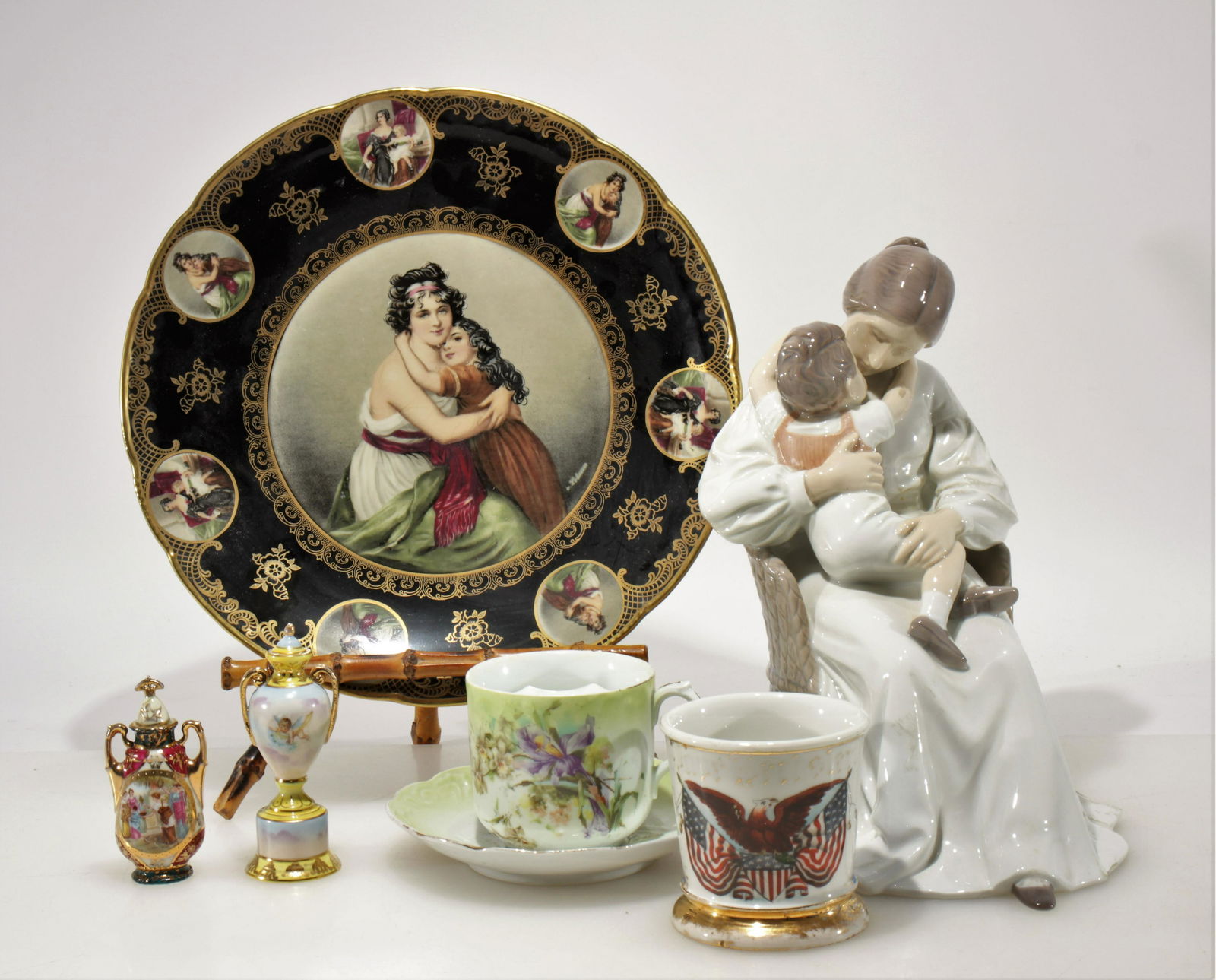 7 Continental Porcelain Figures & Table Articles (1 of 12)