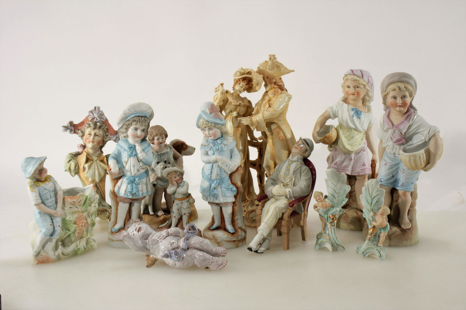 12 Continental Porcelain Figurines (1 of 13)