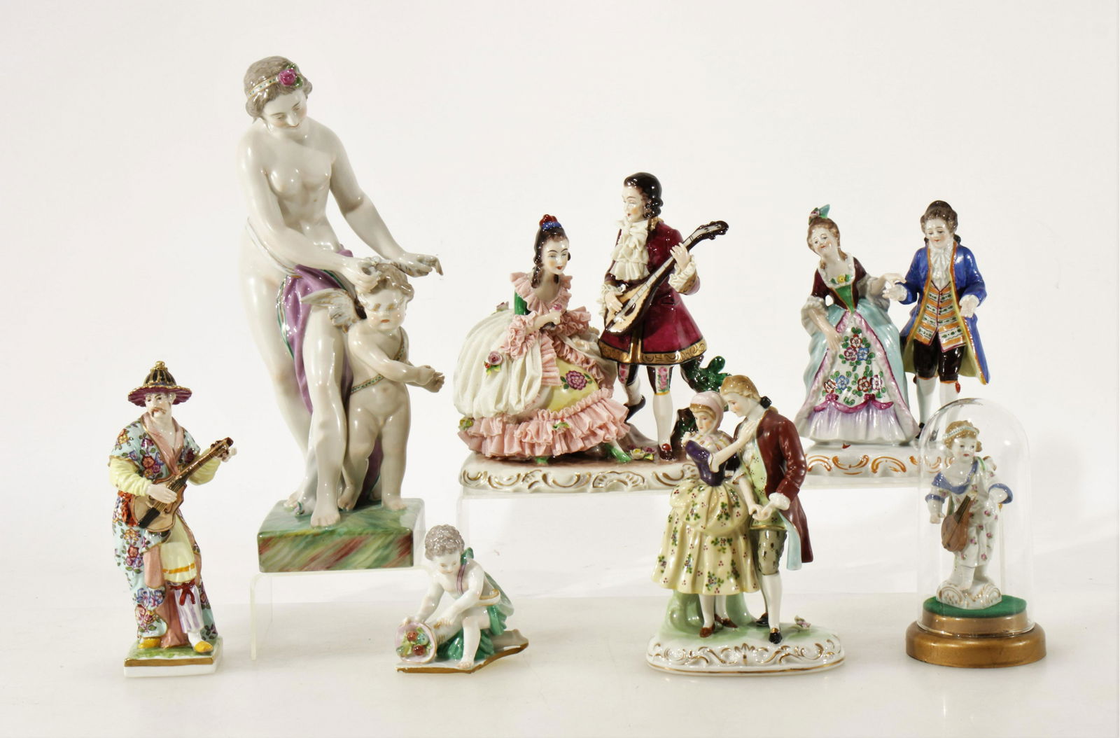 7 German Porcelain Groups (1 of 12)
