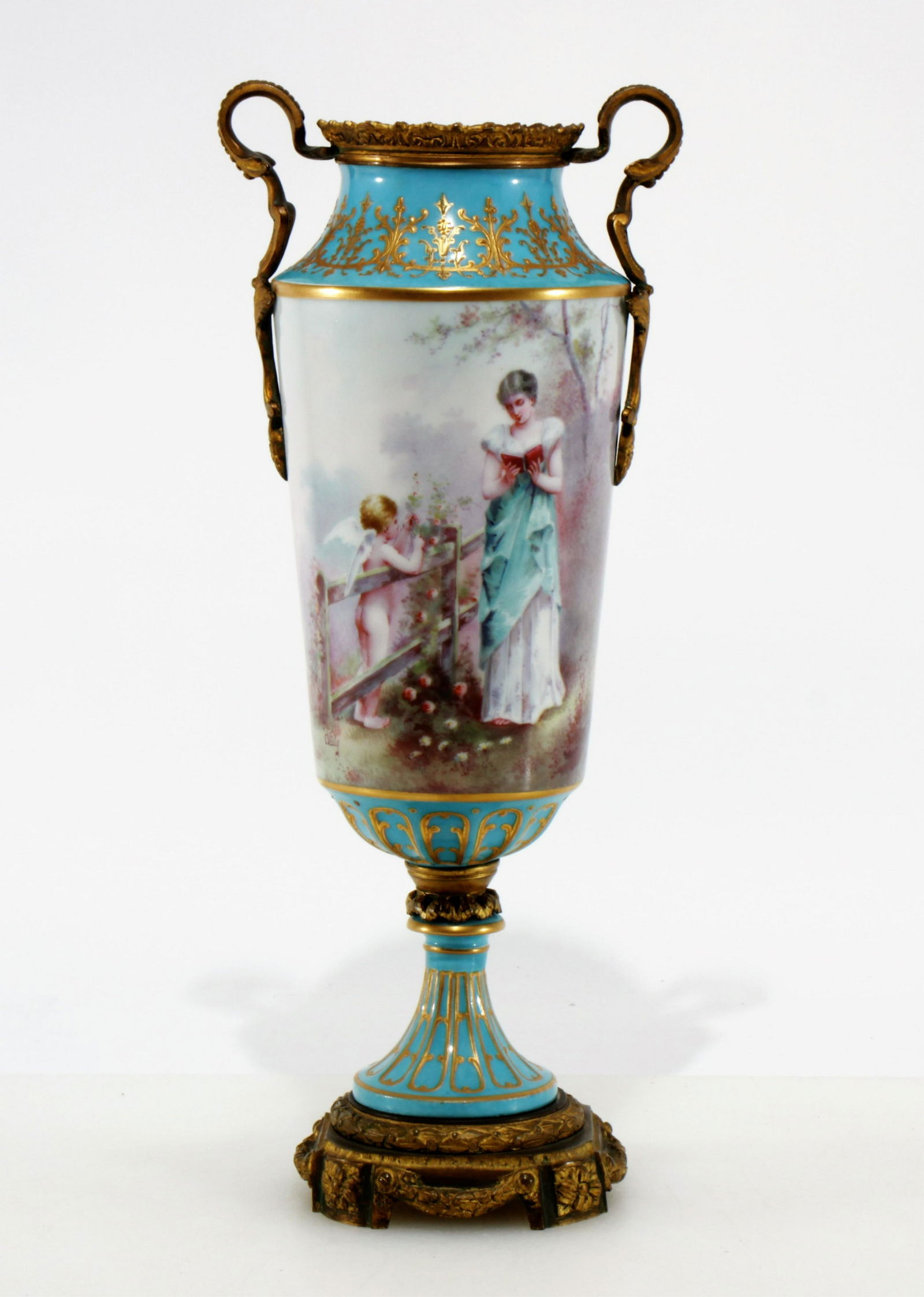 Sevres Style Porcelain Urn, by C Velly (1 of 6)