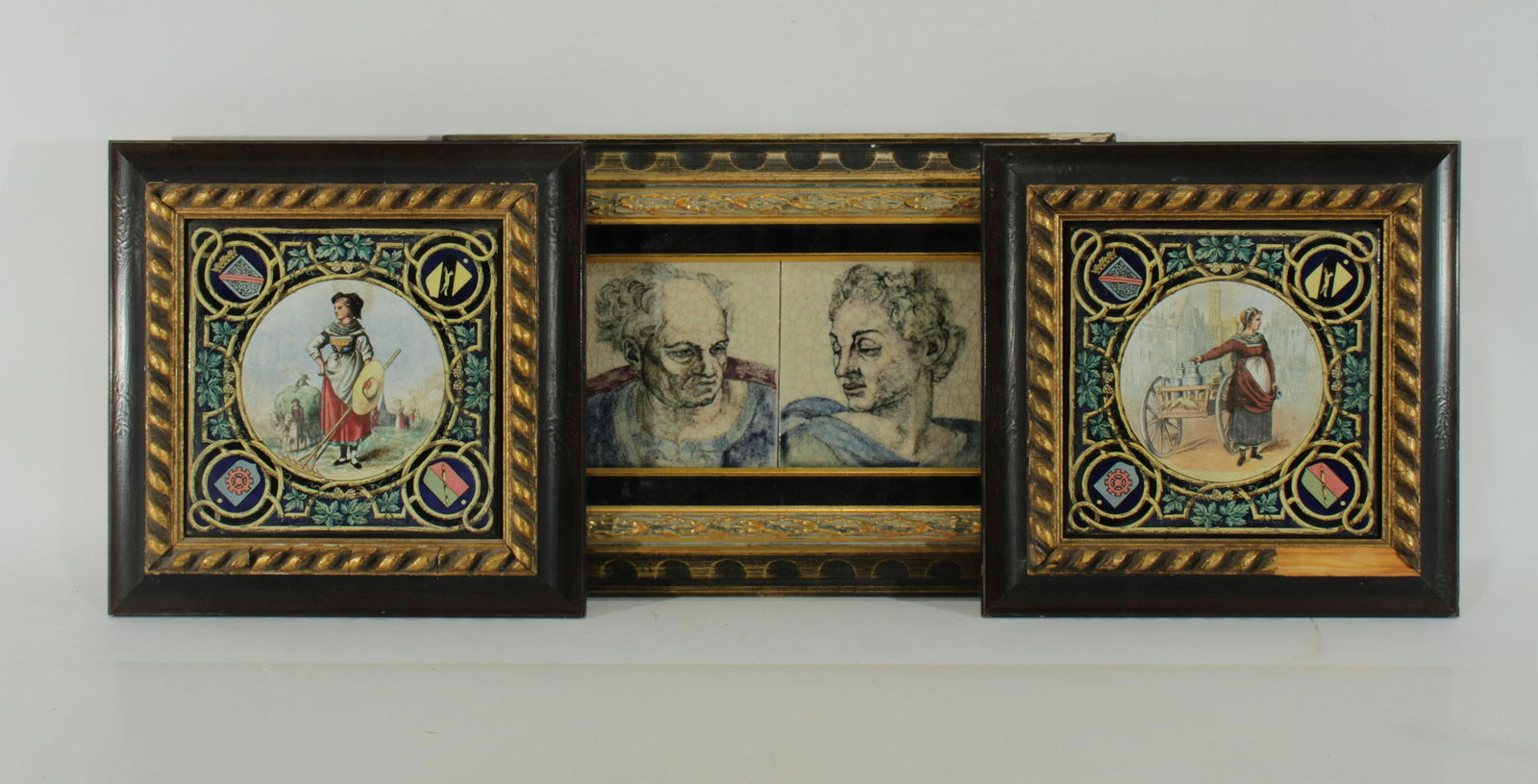 Four 19th - 20th C. European Painted Tiles (1 of 5)