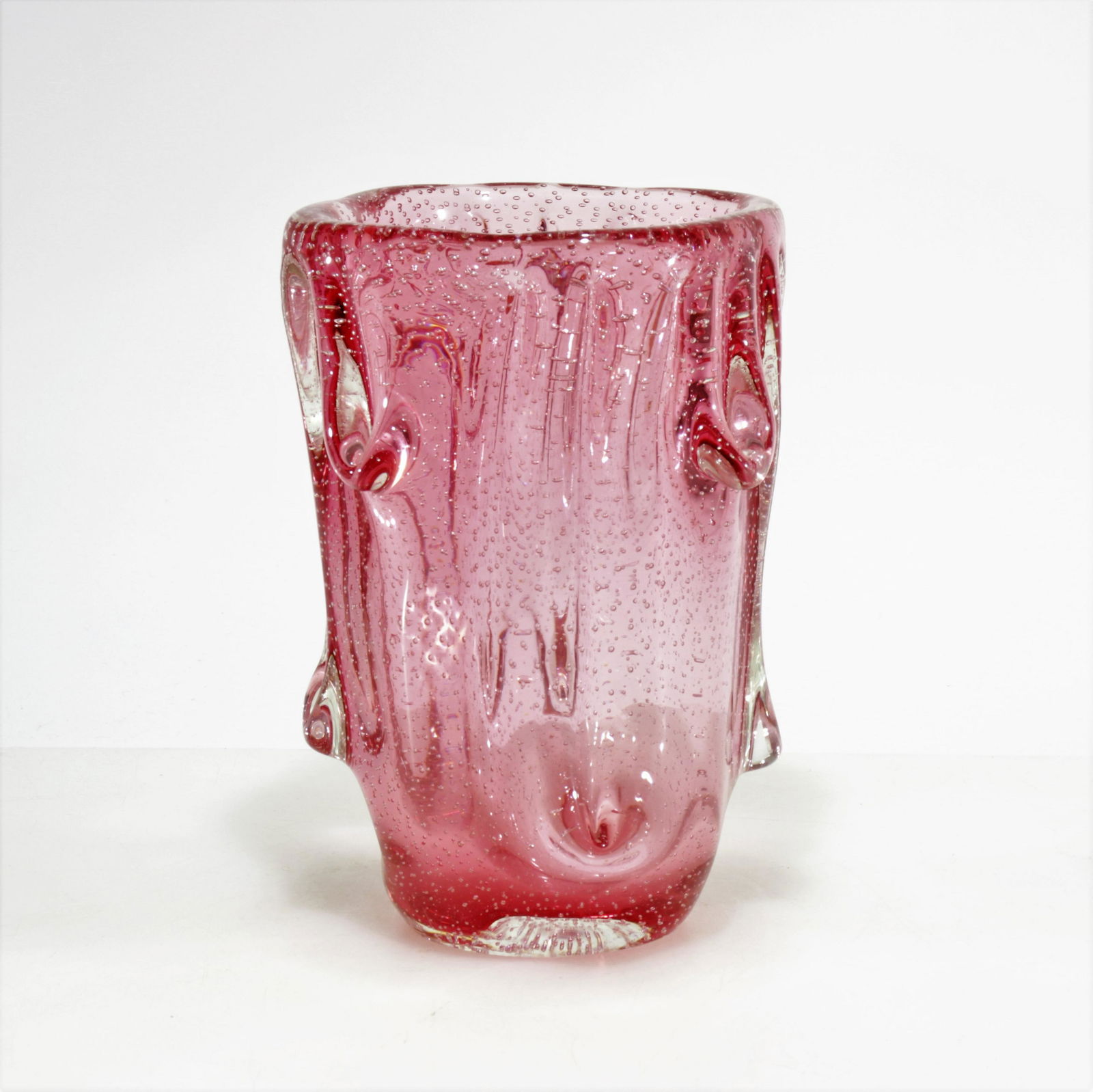 Archimede Seguso - Pink Glass Vase, c.1940 (1 of 4)
