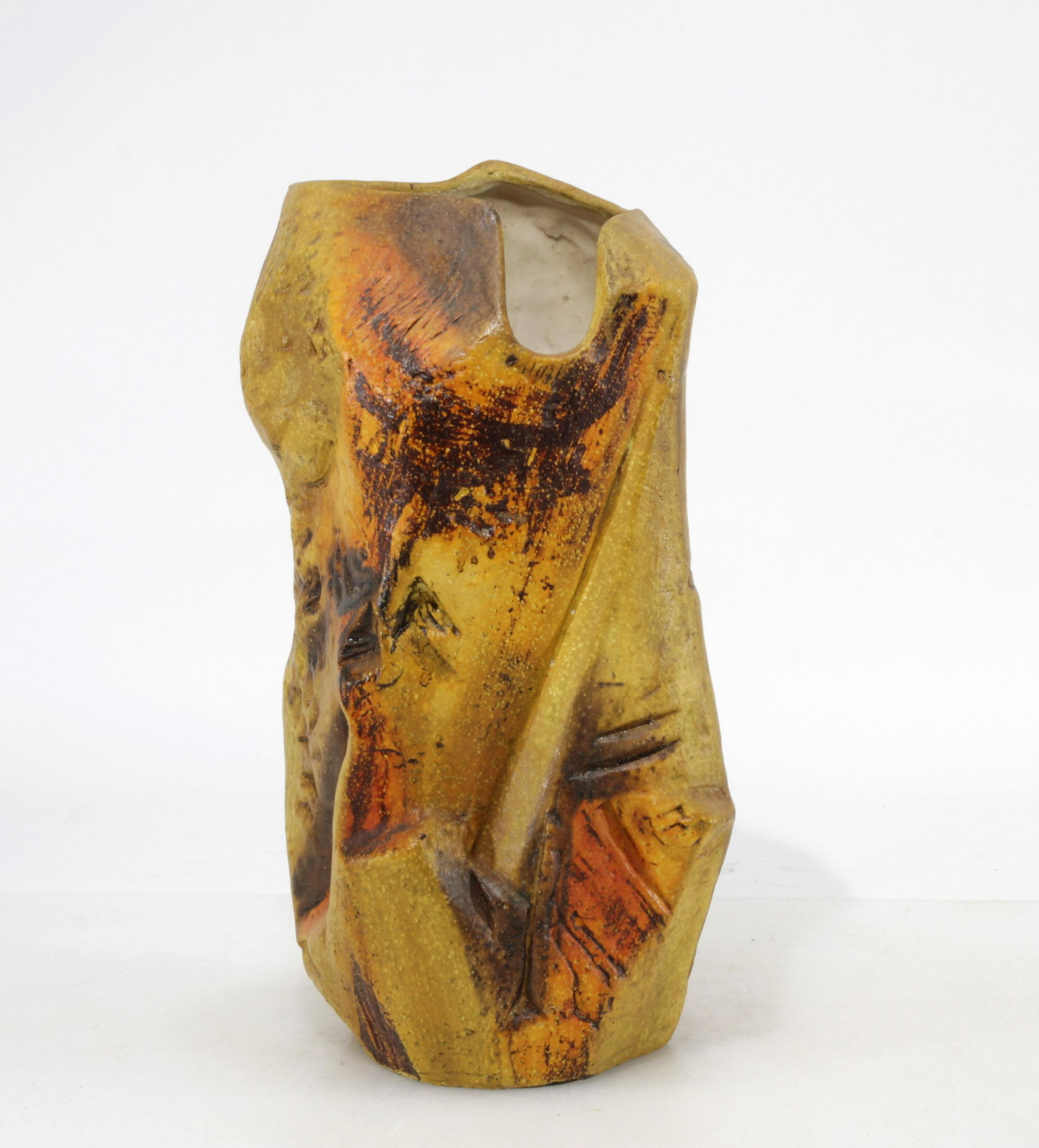 Marcello Fantoni - Yellow Ground Pottery Vase (1 of 9)