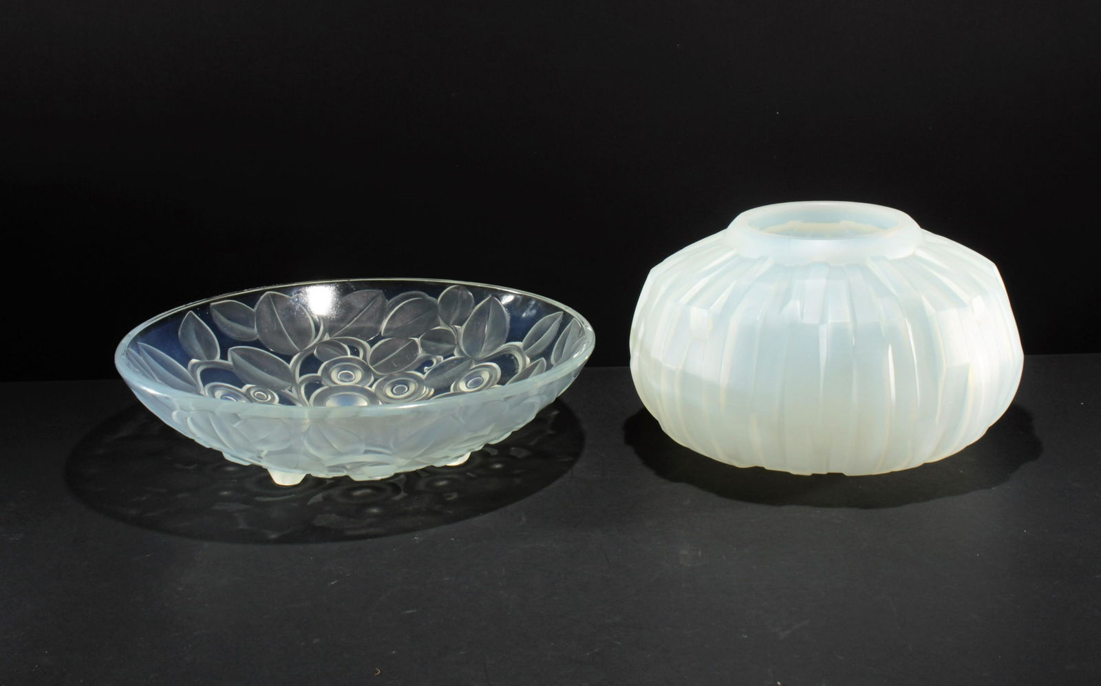Andre Hunebelle - Opalescent Vase & Bowl (1 of 7)