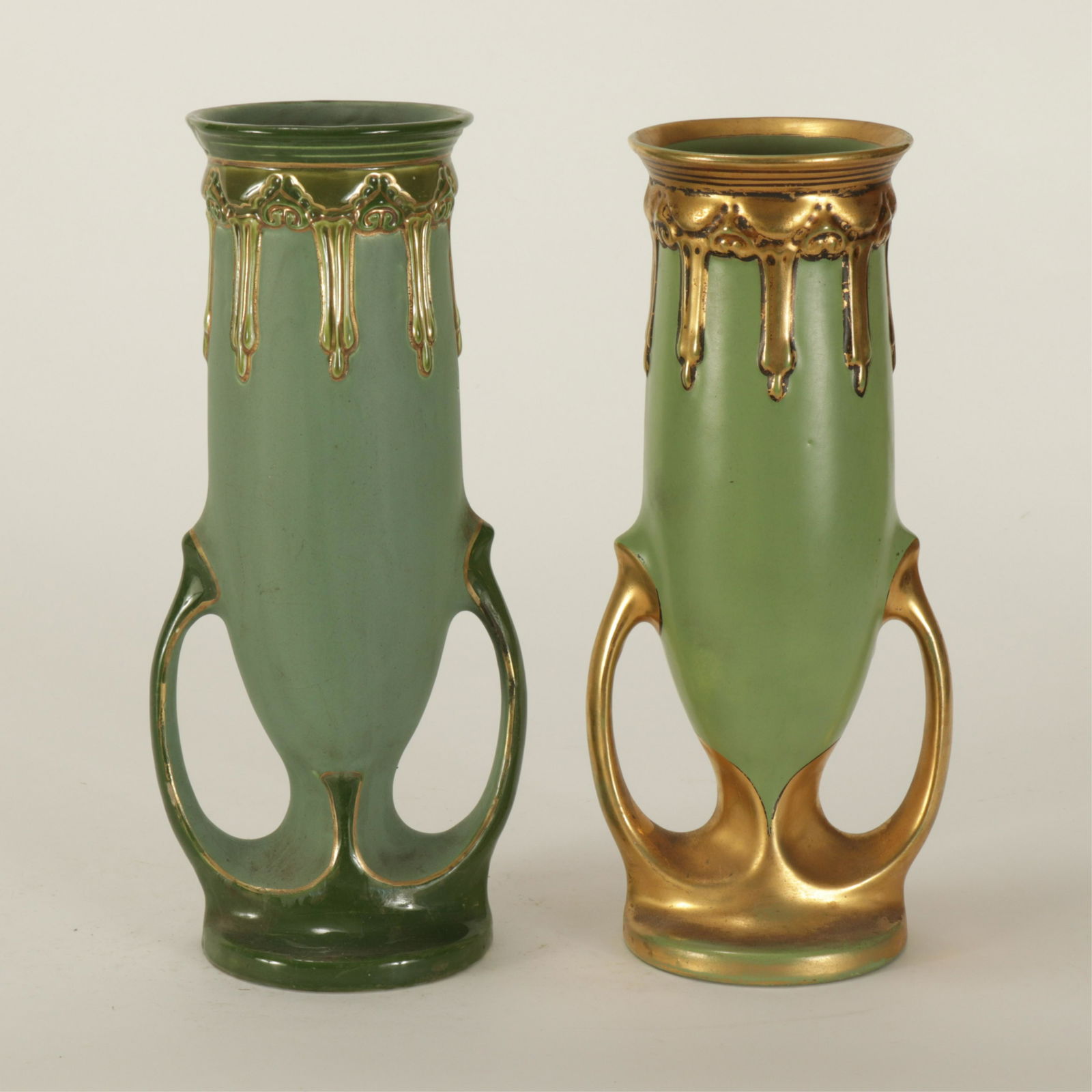 Two Similar Amphora Pottery Vases (1 of 9)