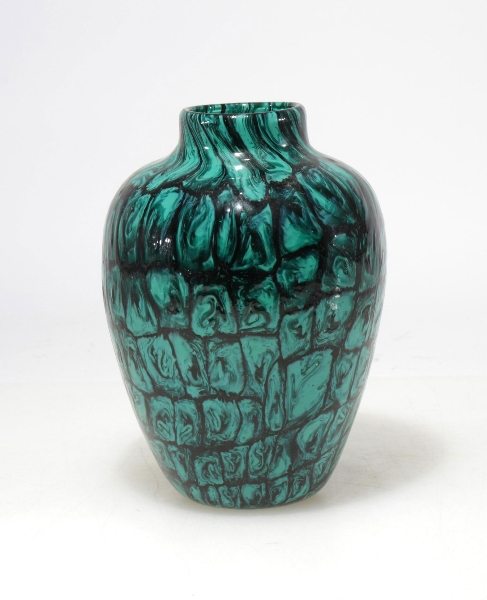 Vittorio Ferro - Malachite Glass Vase (1 of 4)