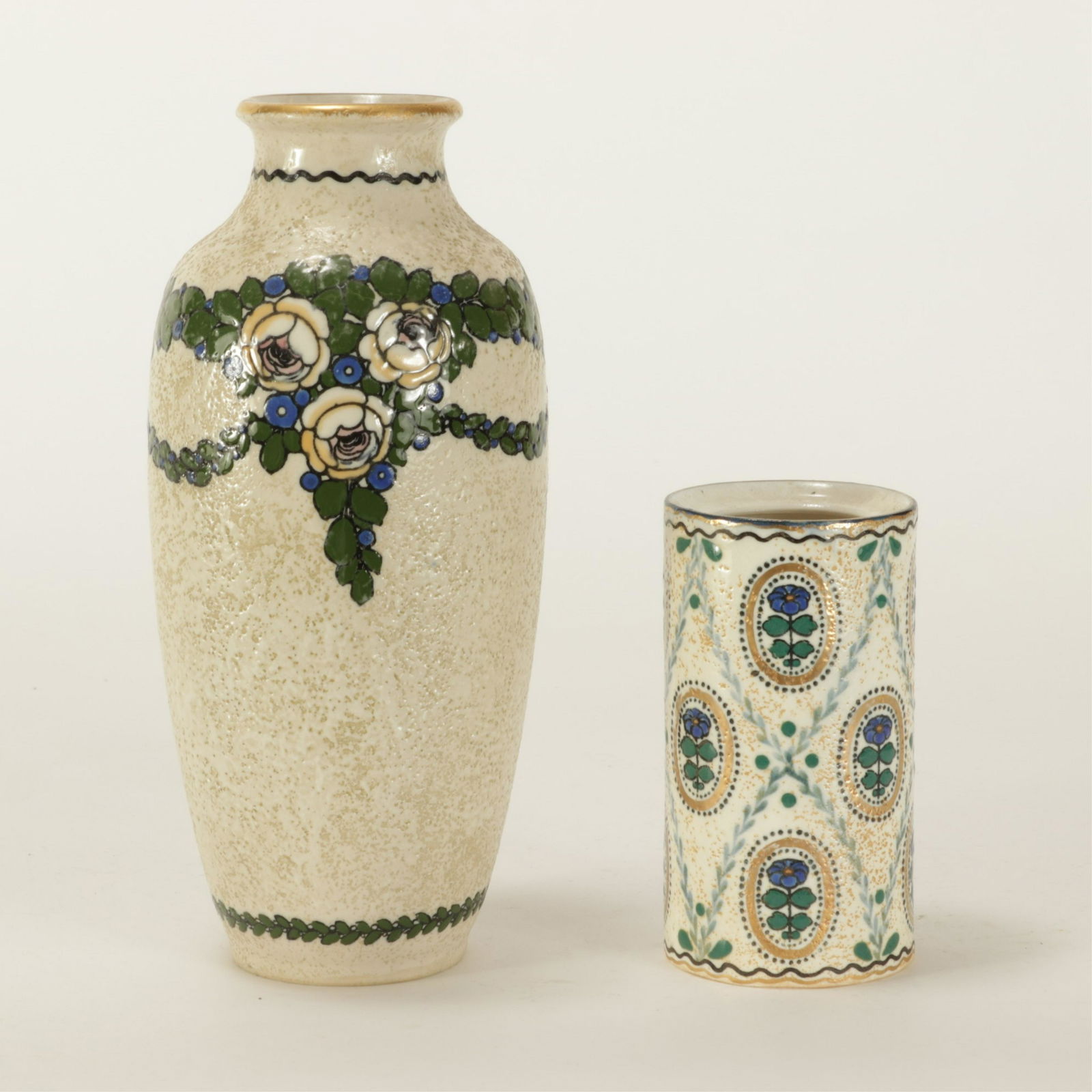 Ernst Wahliss Amphora Vase & Small Canister (1 of 3)