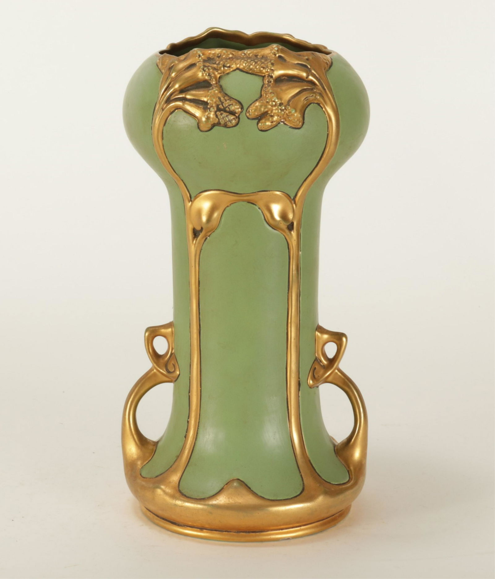 Art Nouveau Amphora Gilt Pottery Vase, c.1900 (1 of 6)