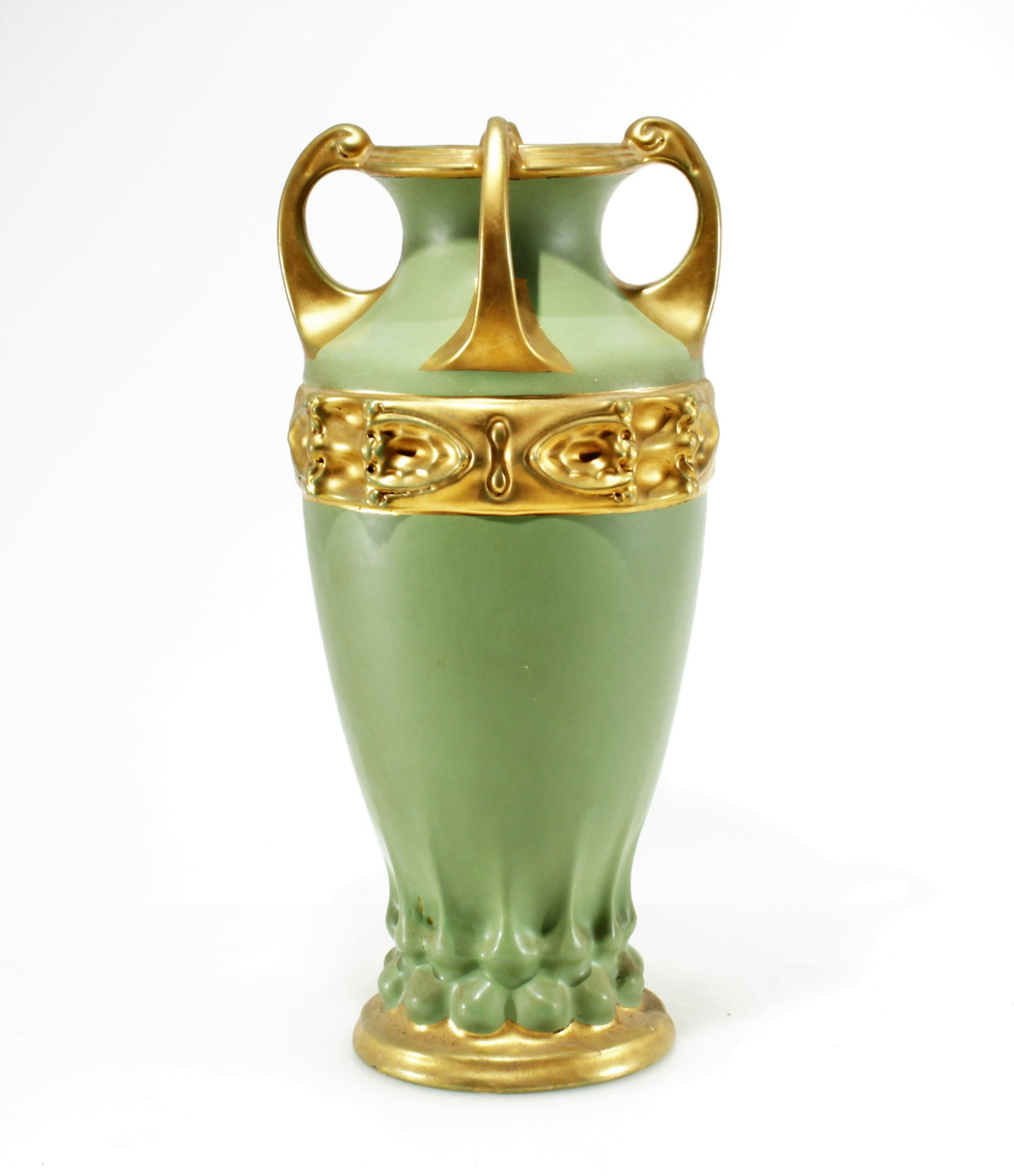 Amphora Art Nouveau Pottery Vase: Amphora Art Nouveau Pottery Vase, impressed 118 Dimensions: 16.5" H Property from the Estate of John 'Parker' Prindle, JR., Boston, MA.