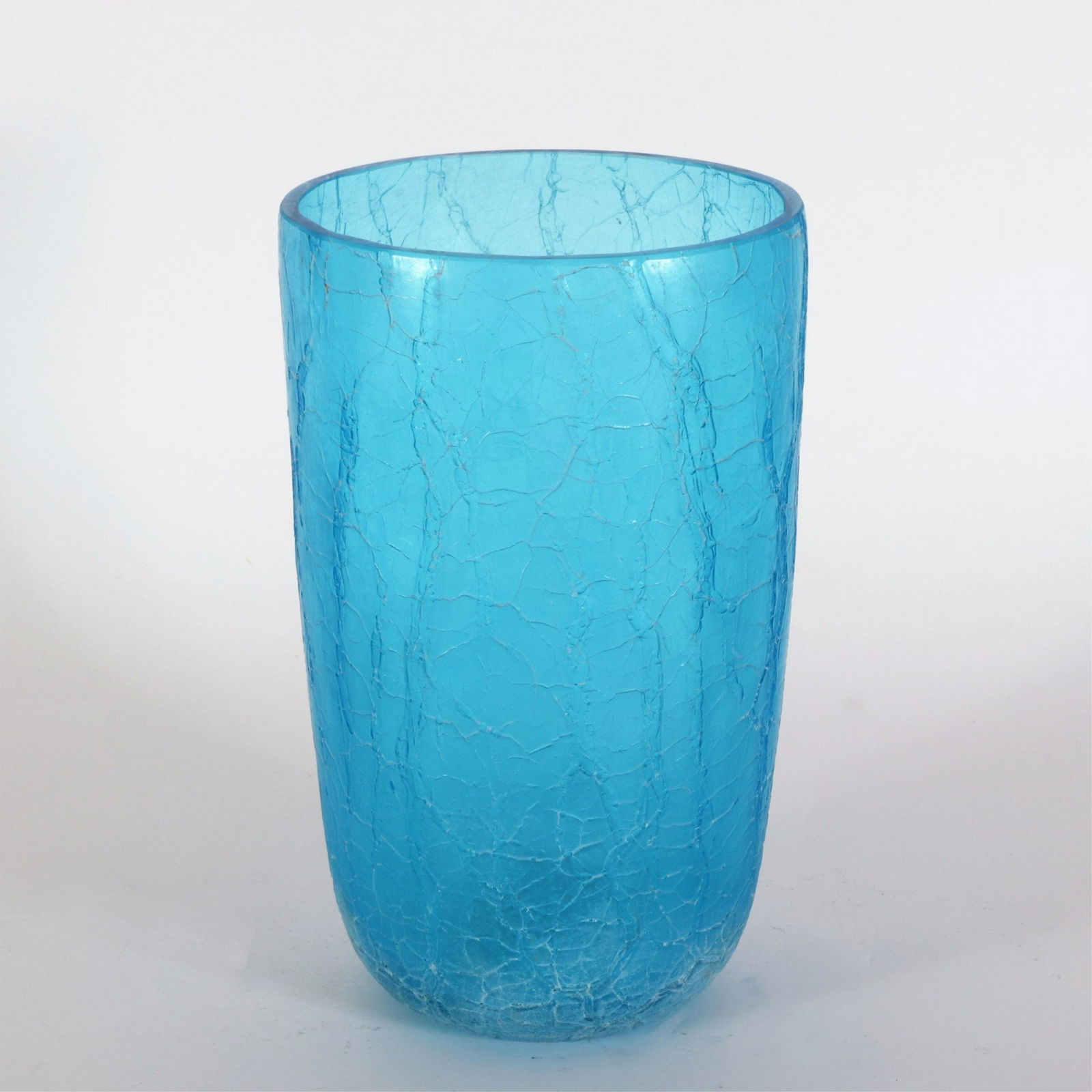 Cendese - Blue Crack Scavo Glass Vase, c.1970 (1 of 4)