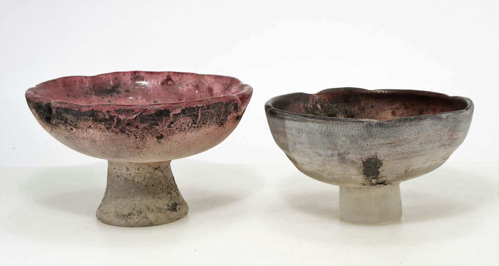 Two Cendese Scavo Glass Bowls, c.1970 (1 of 8)