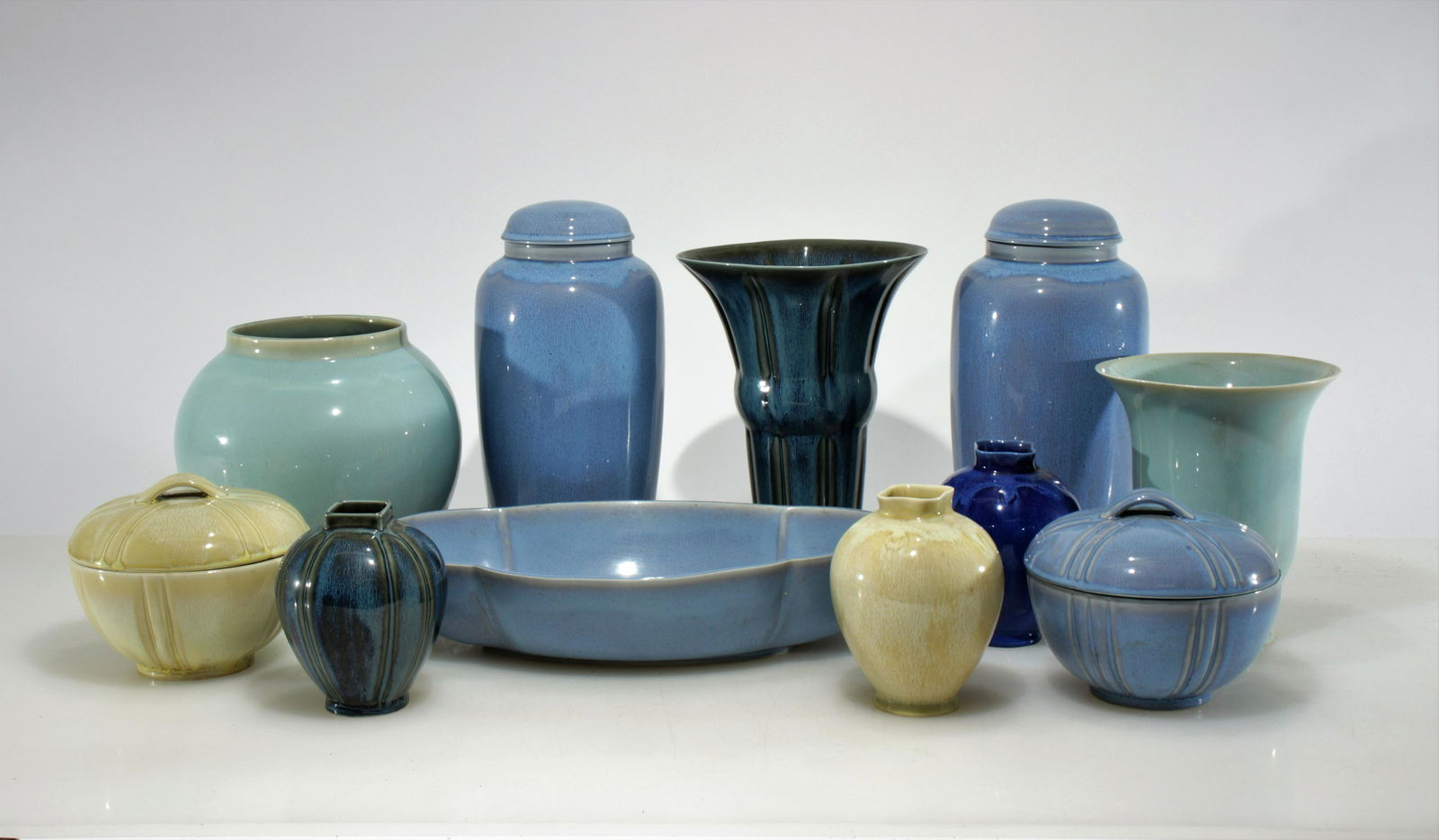 Group of Carillon Pottery Vases & Covered Jars (1 of 6)