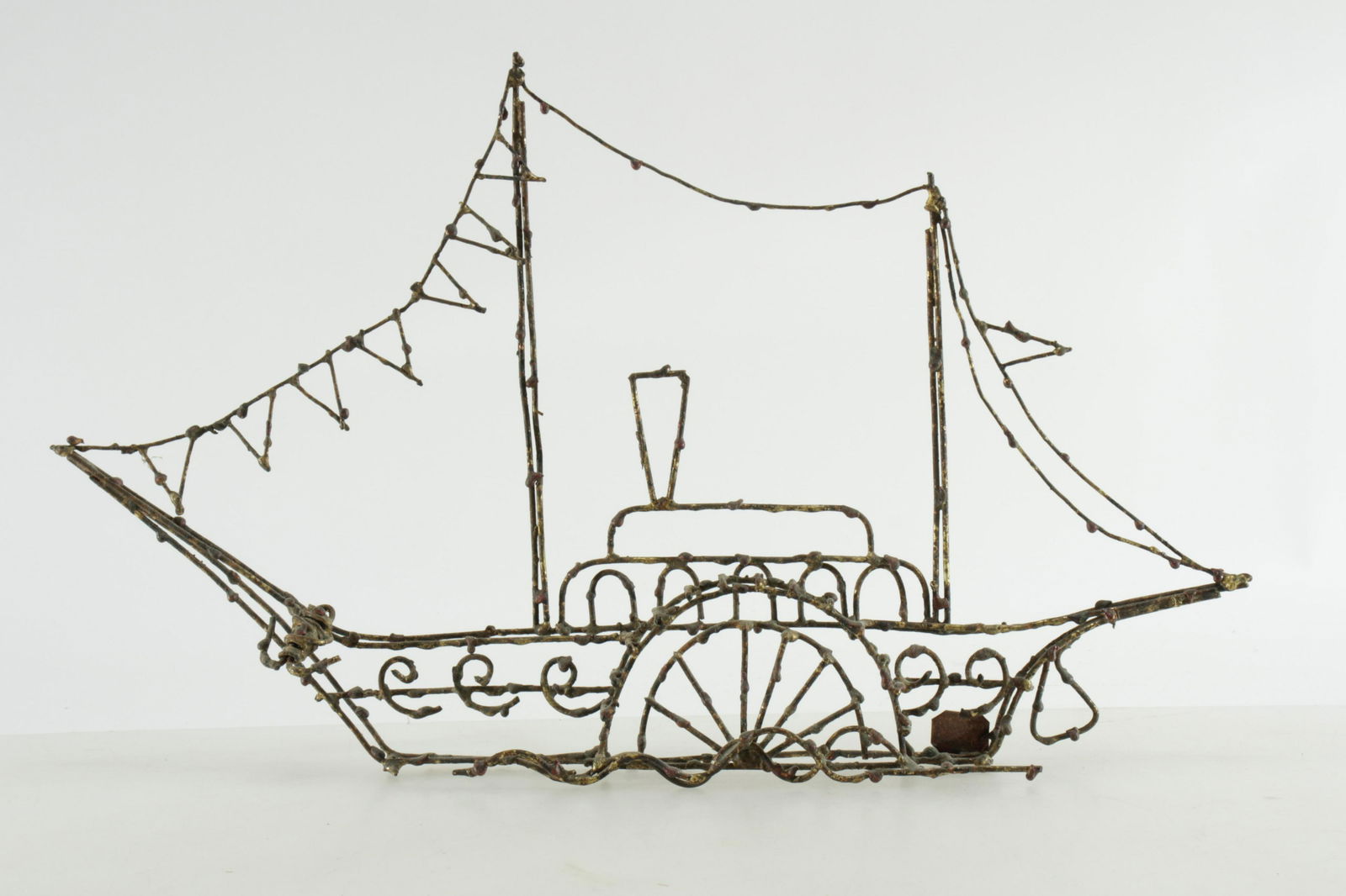 Marcello Fantoni - Metal Boat Sculpture (1 of 4)