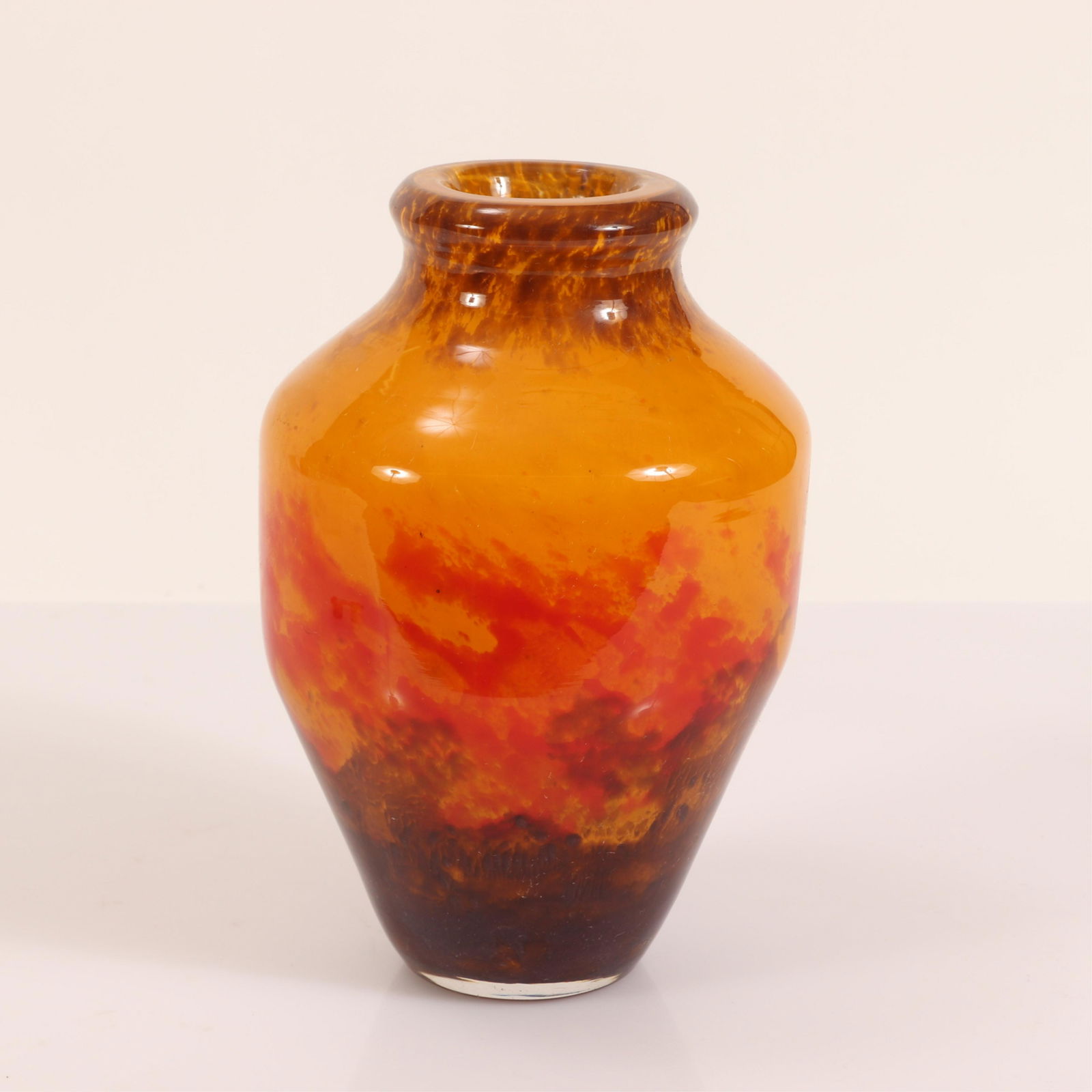 Muller Freres - Art Glass Vase: Muller Freres Art Glass Vase, early 20th century. Signed Muller Freres Luneville France Dimensions: 9" H Property from the Estate of John 'Parker' Prindle, JR., Boston, MA.