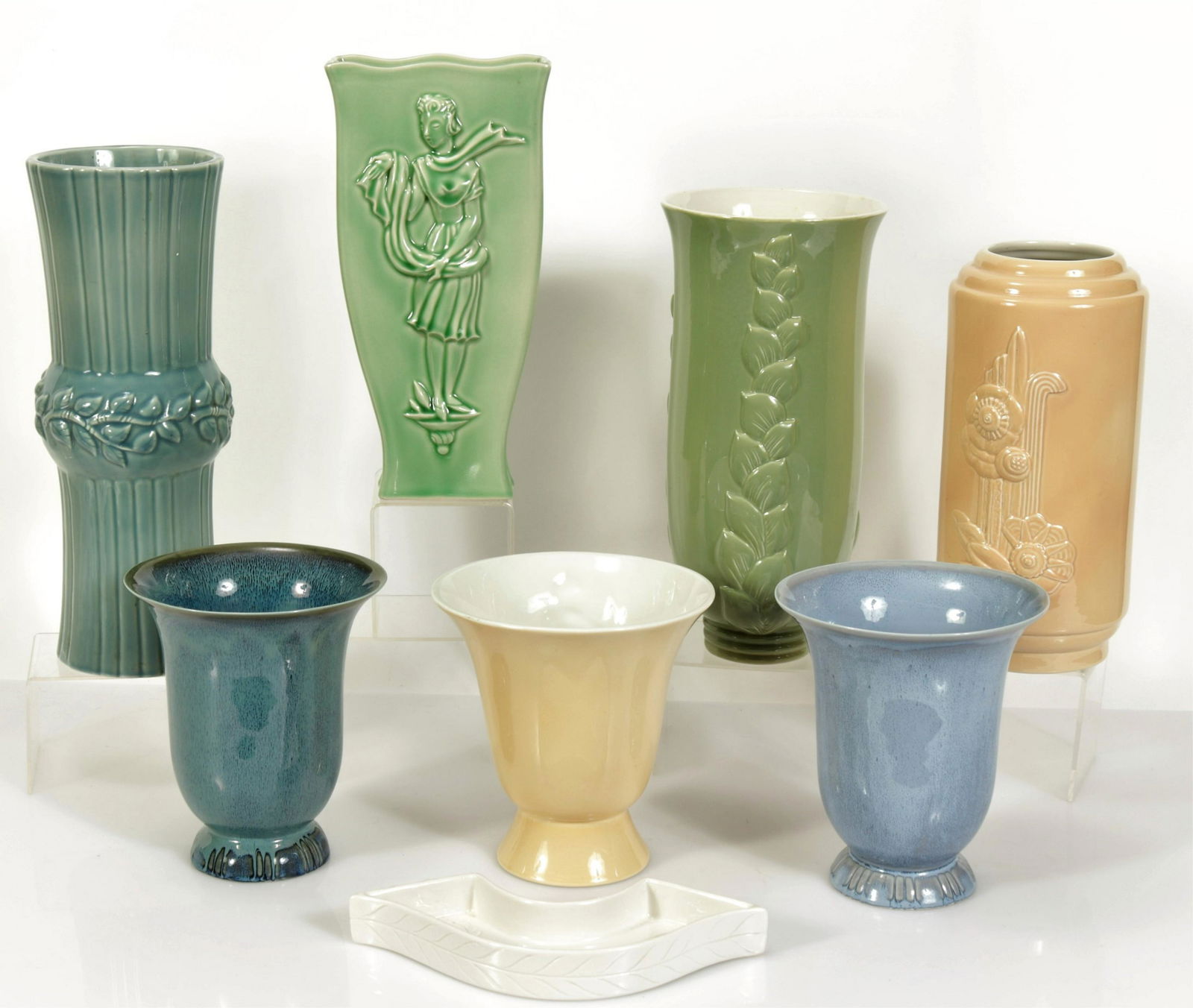 Attr. Vally Weistlthier - Pottery Vases and Tray (1 of 9)