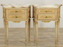 Pair of Louis XVI Style Two Drawer Night Stands