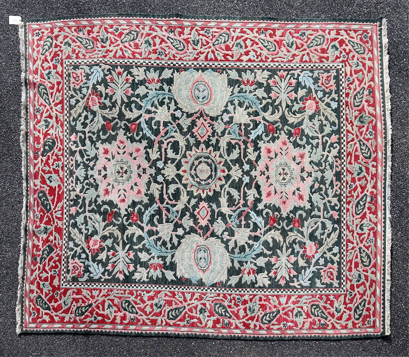Turkish Soumak Style Woven Wool Rug 8 x 10 (1 of 6)