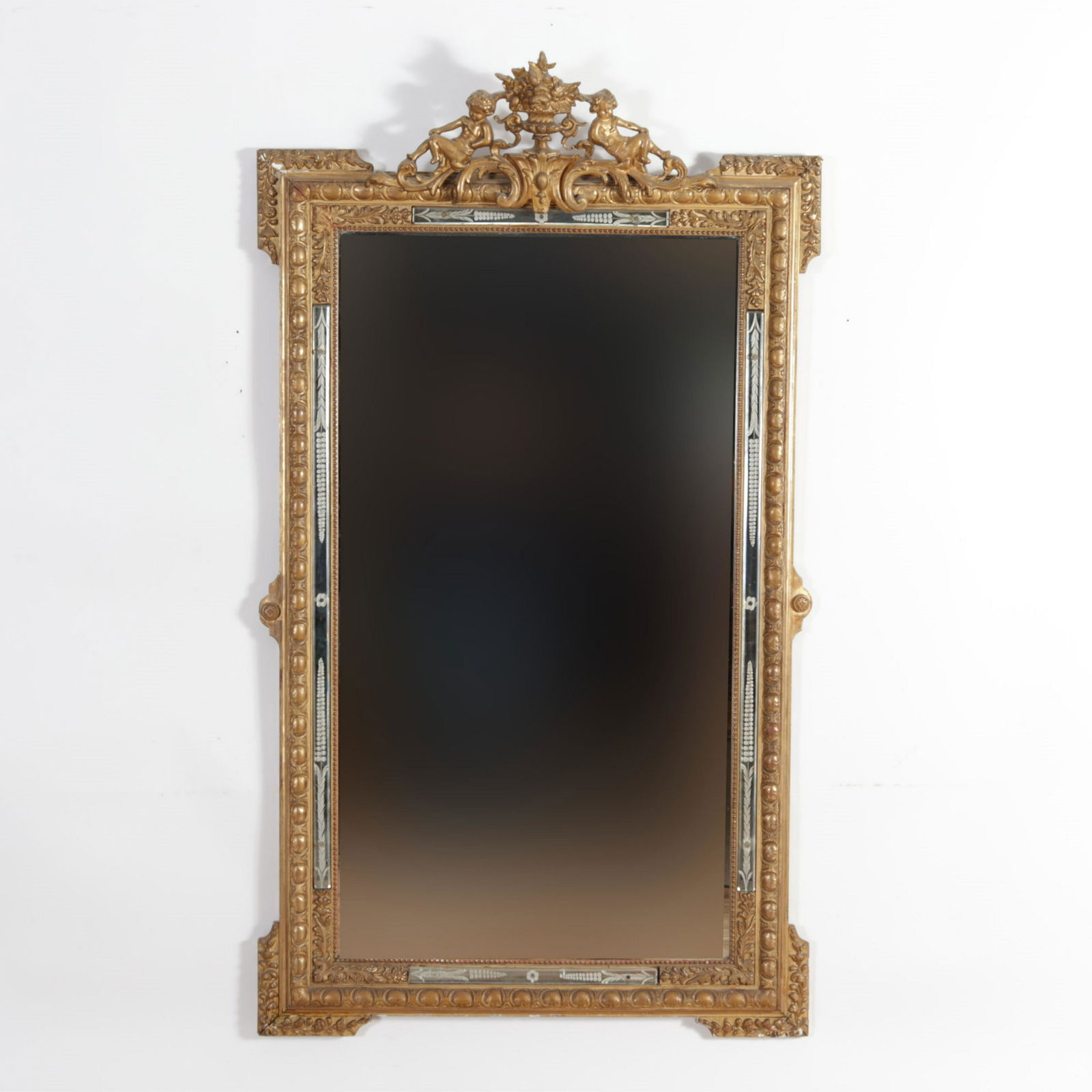 Classical Style Giltwood & Comp Etched Mirror (1 of 10)