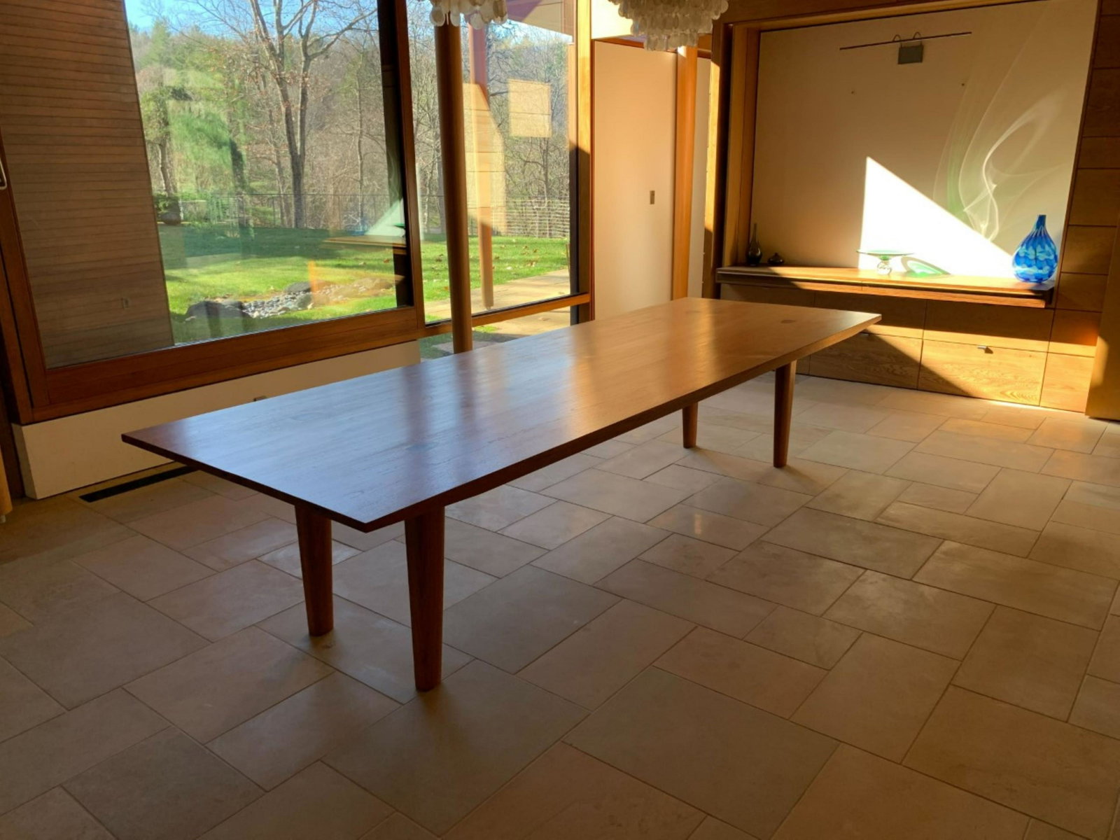 Gray Organschi Custom Design Teak Dining Table (1 of 11)