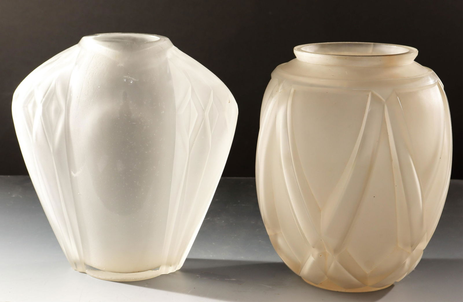 Andre Hunebelle - Two Acid Etched Vases, c 1930 (1 of 8)