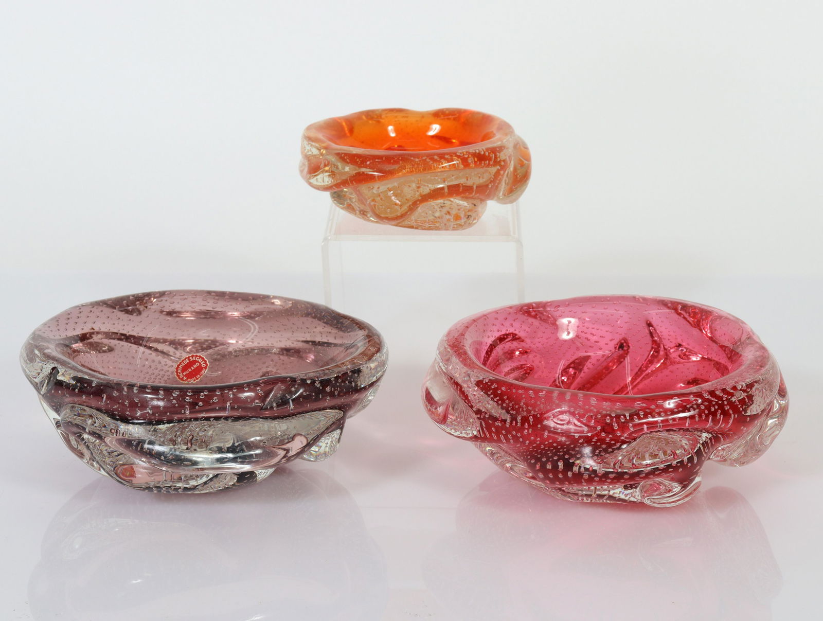 Archimede Seguso - Three Glass Bowls (1 of 6)