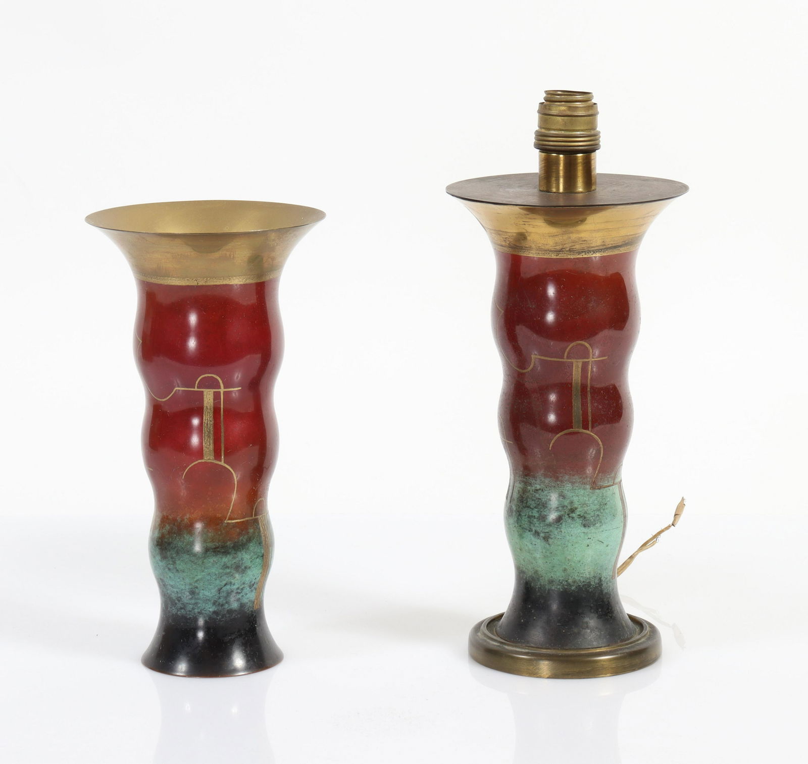 Attr. Paul Haustein, Ikora WMF - Pair of Vases (1 of 3)