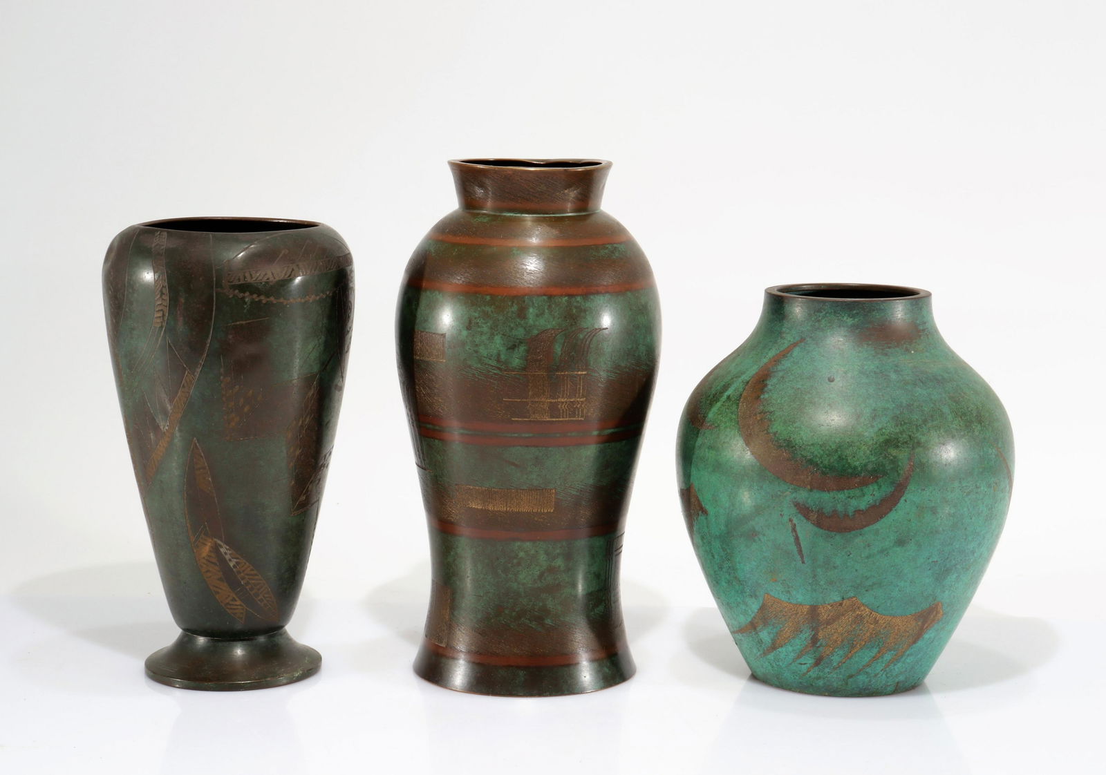 Ikora WMF - Three Art Deco Vases (1 of 8)