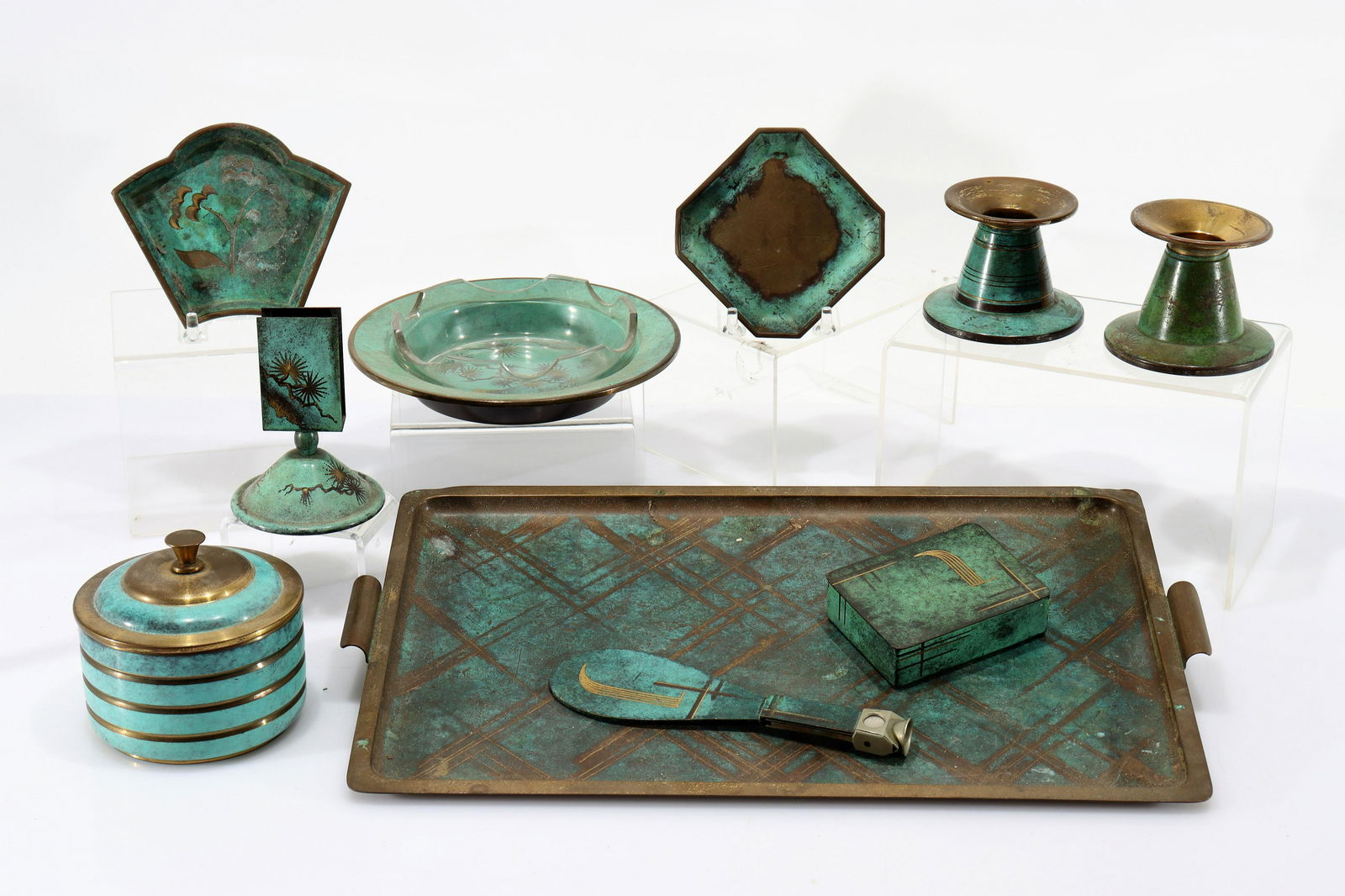 Ikora WMF - Group of Metal Desk Items (1 of 10)