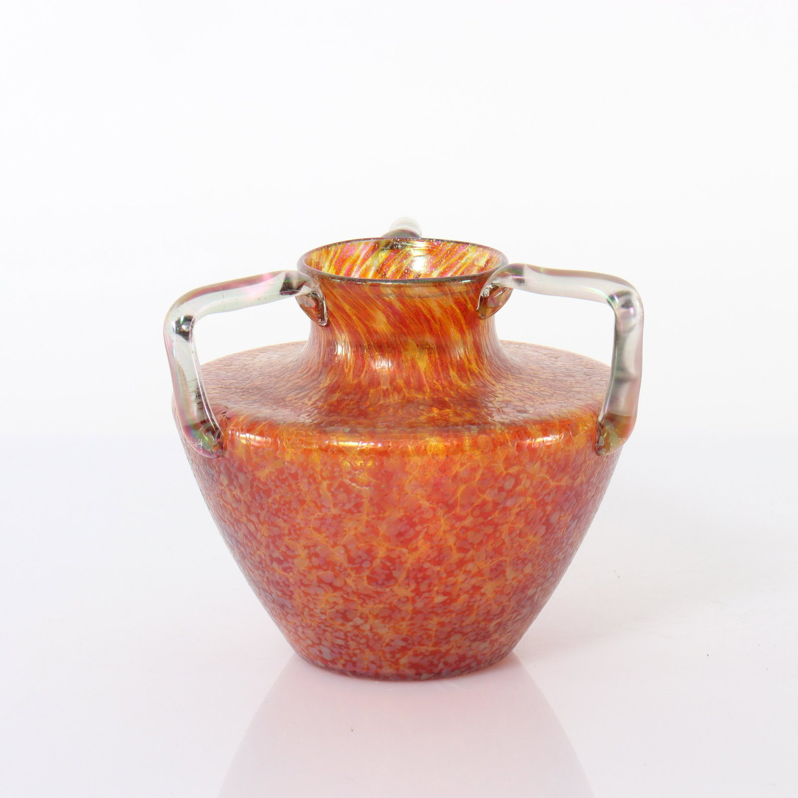 Marie Kirschner - Glass Vase, c 1910: Marie Kirschner (Czech, 1852 - 1931) Glass Vase, circa 1910, unmarked. Dimensions: 6.25" H x 7" W Property from the collection of John 'Parker' Prindle, Jr.