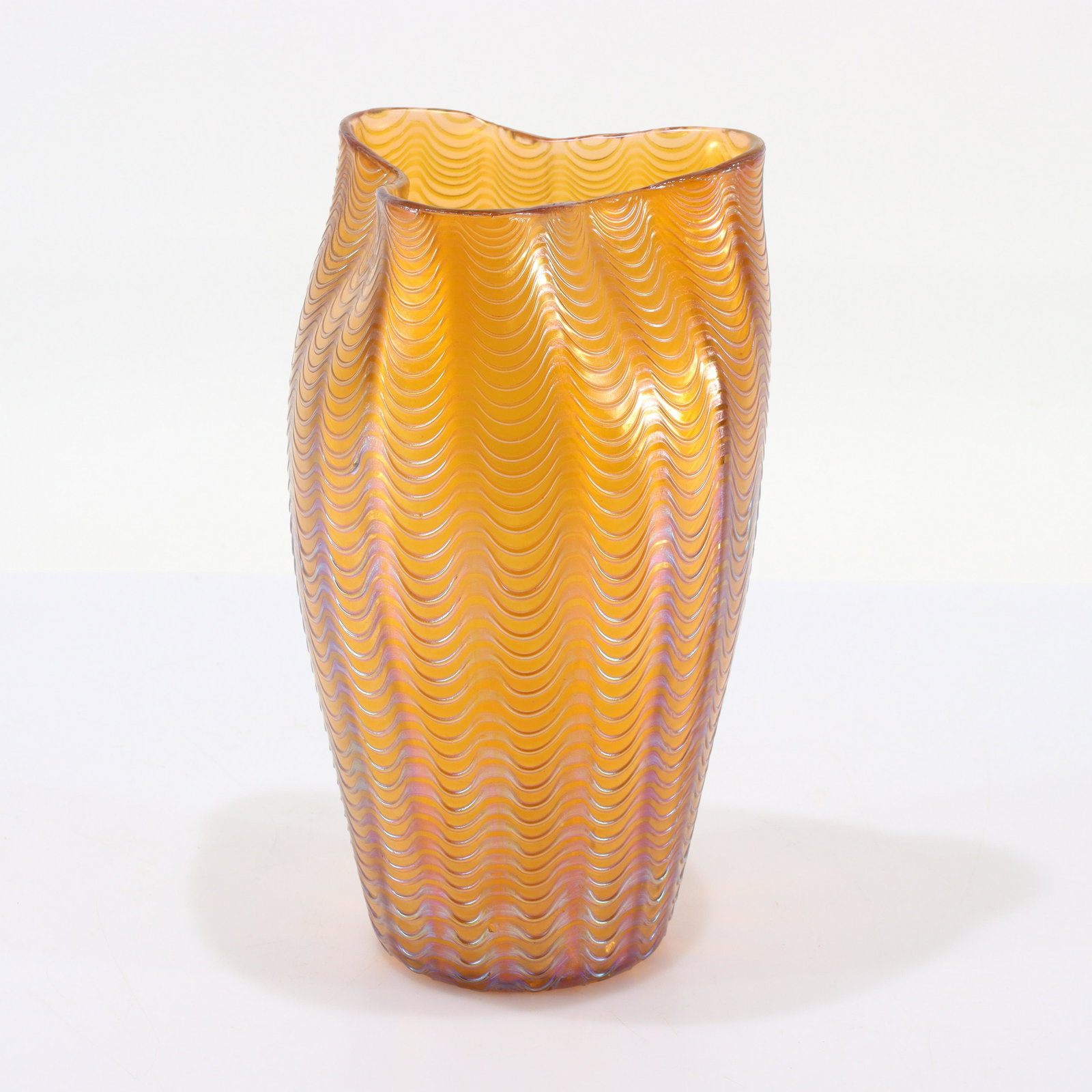 Loetz - Acolus Glass Vase: Loetz "Acolus" Glass Vase early 20th C., unmarked Dimensions: 10.25" H Property from the collection of John 'Parker' Prindle, Jr.