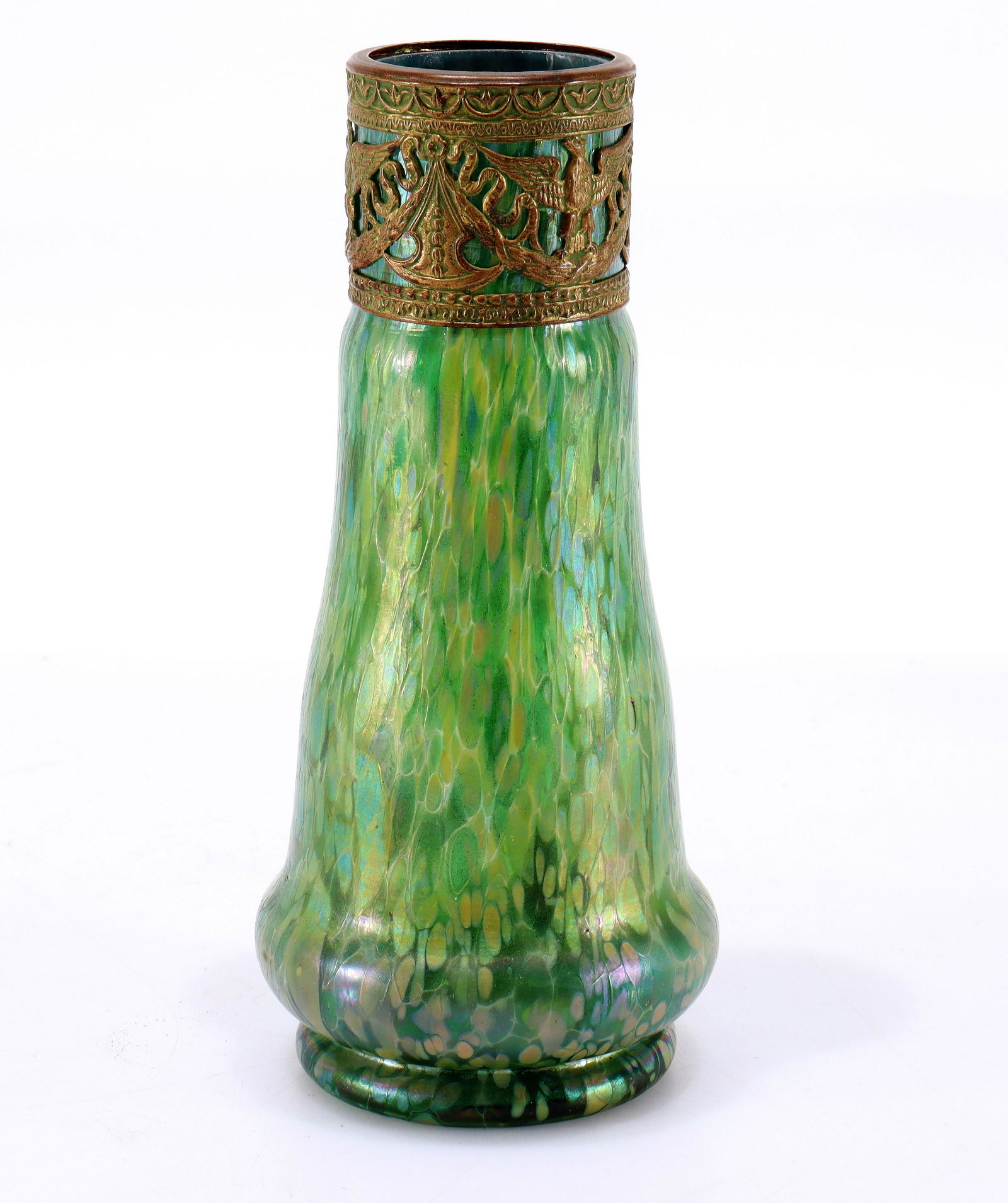 Loetz - Creta Papillon Green Glass Vase (1 of 3)