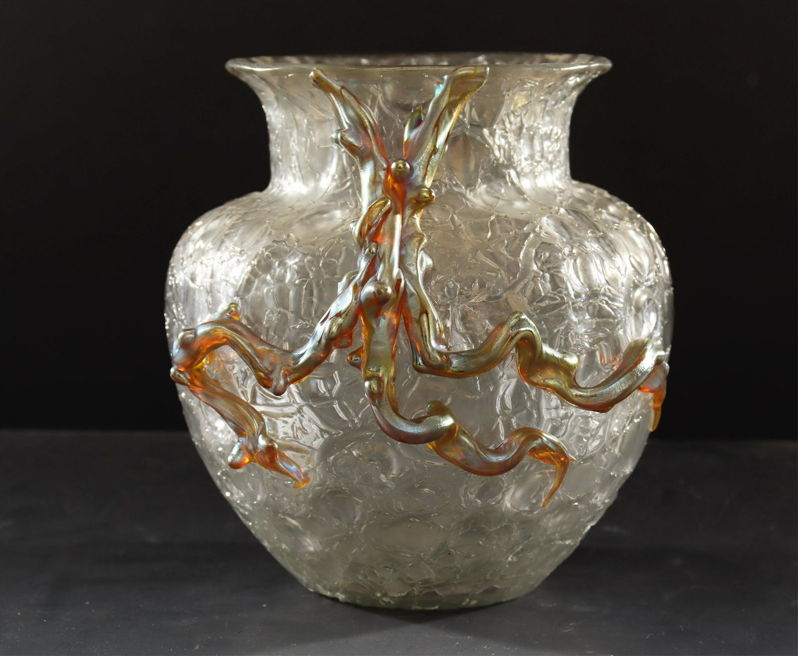 Loetz - Silver Martele Glass Vase (1 of 3)
