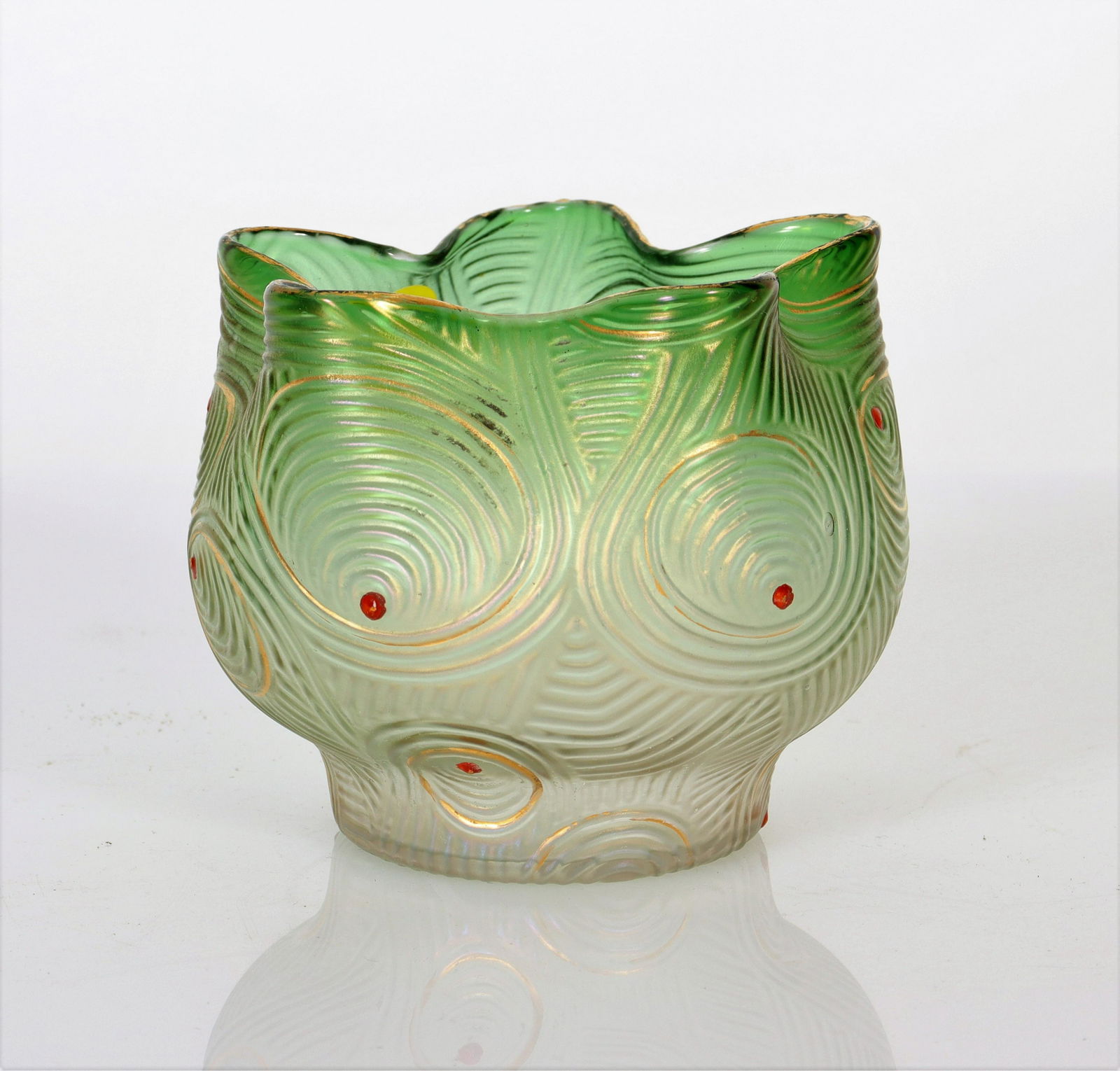 Loetz - Spiraloptisch Glass Vase, E 20th C. (1 of 5)