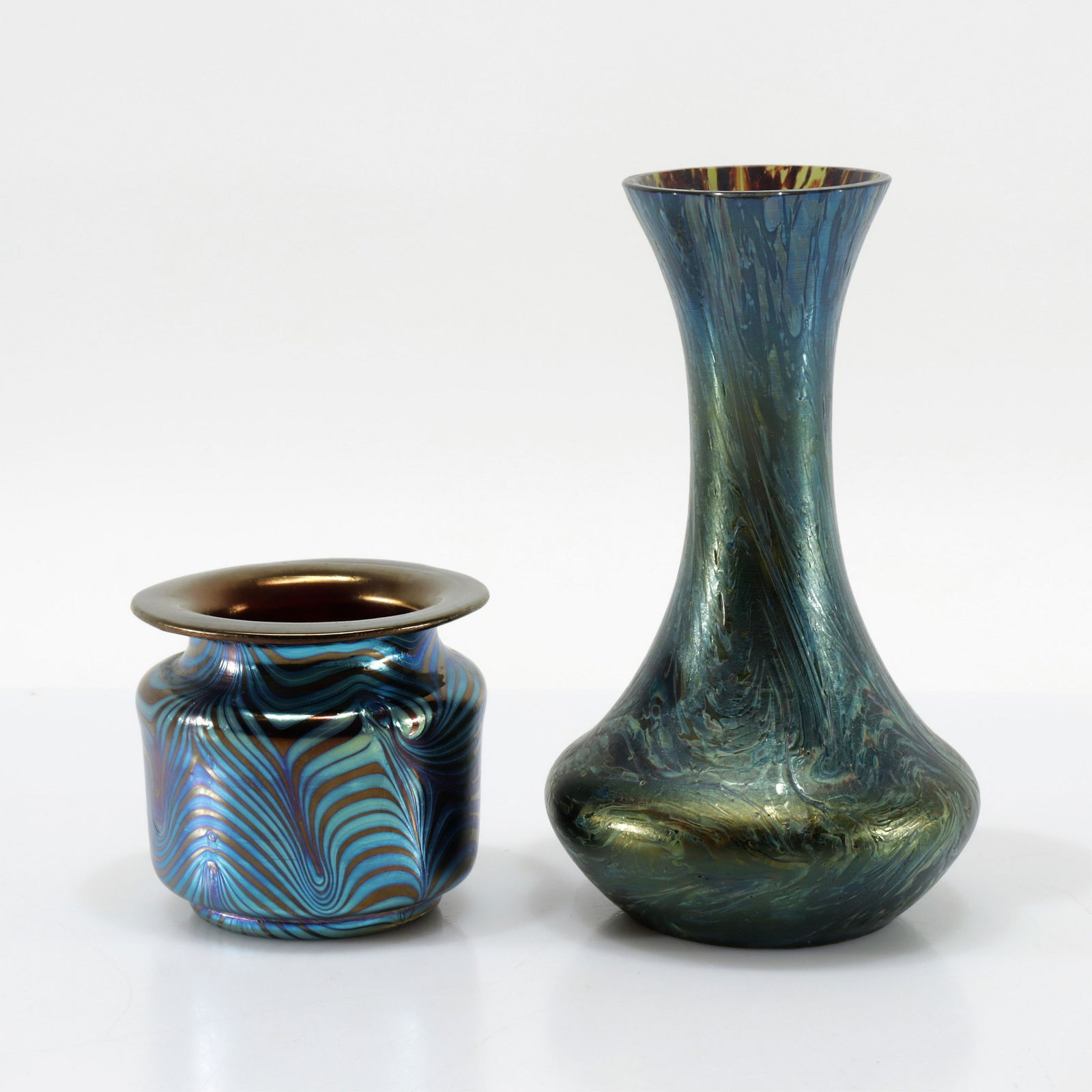 Loetz -  2 Phanomen Glass Vases, E 20th C. (1 of 4)
