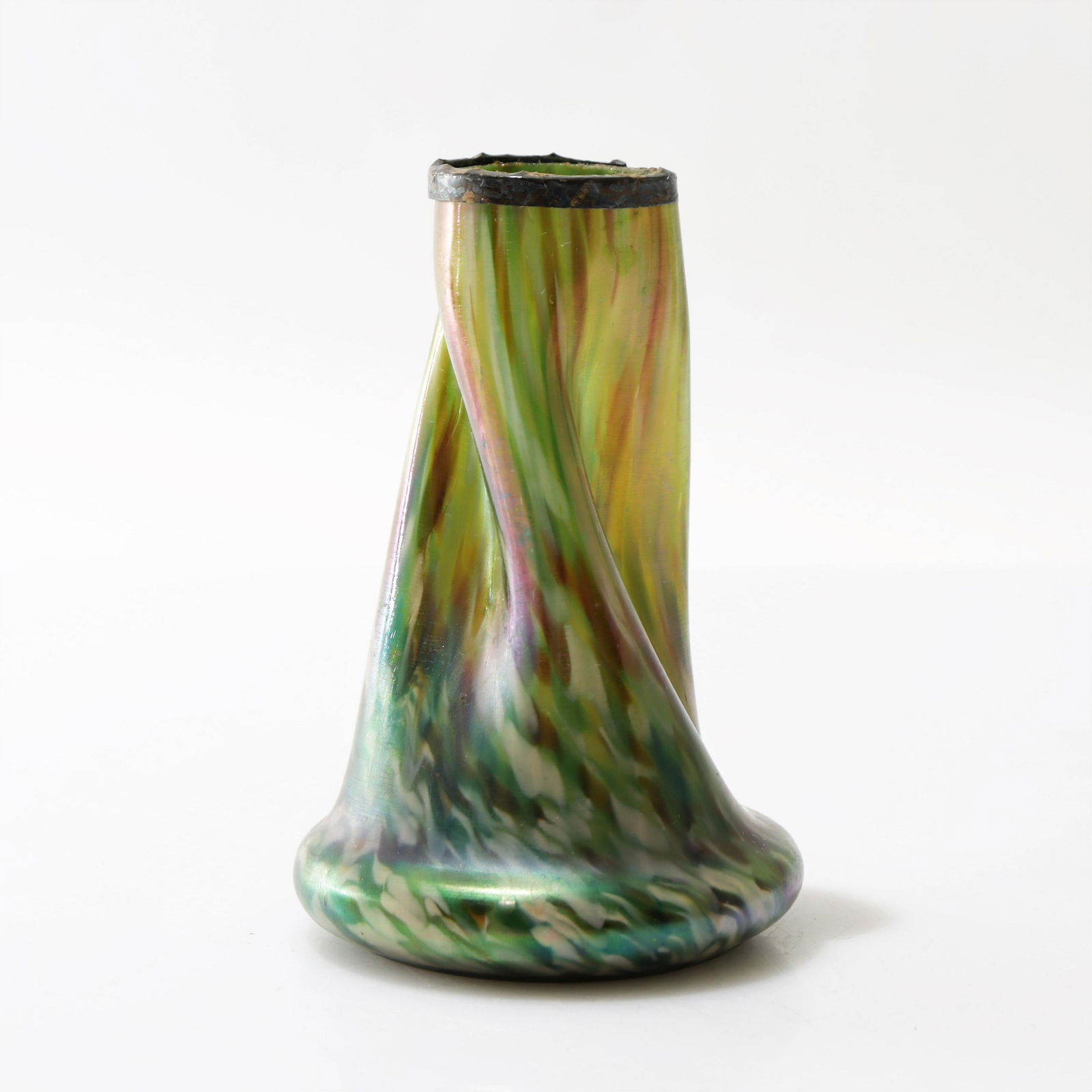 Loetz -  Phanomen Blue Glass Vase, E 20th C. (1 of 4)