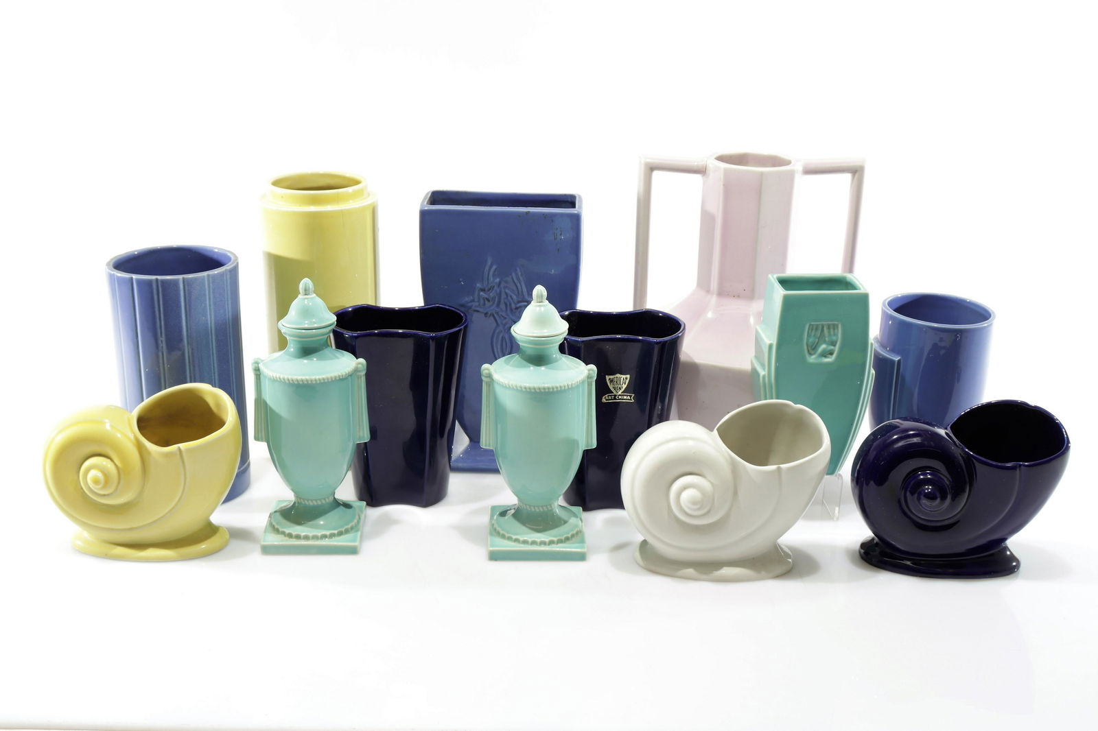 Trenton Art Pottery - 13 Vases and Covered Urns (1 of 6)